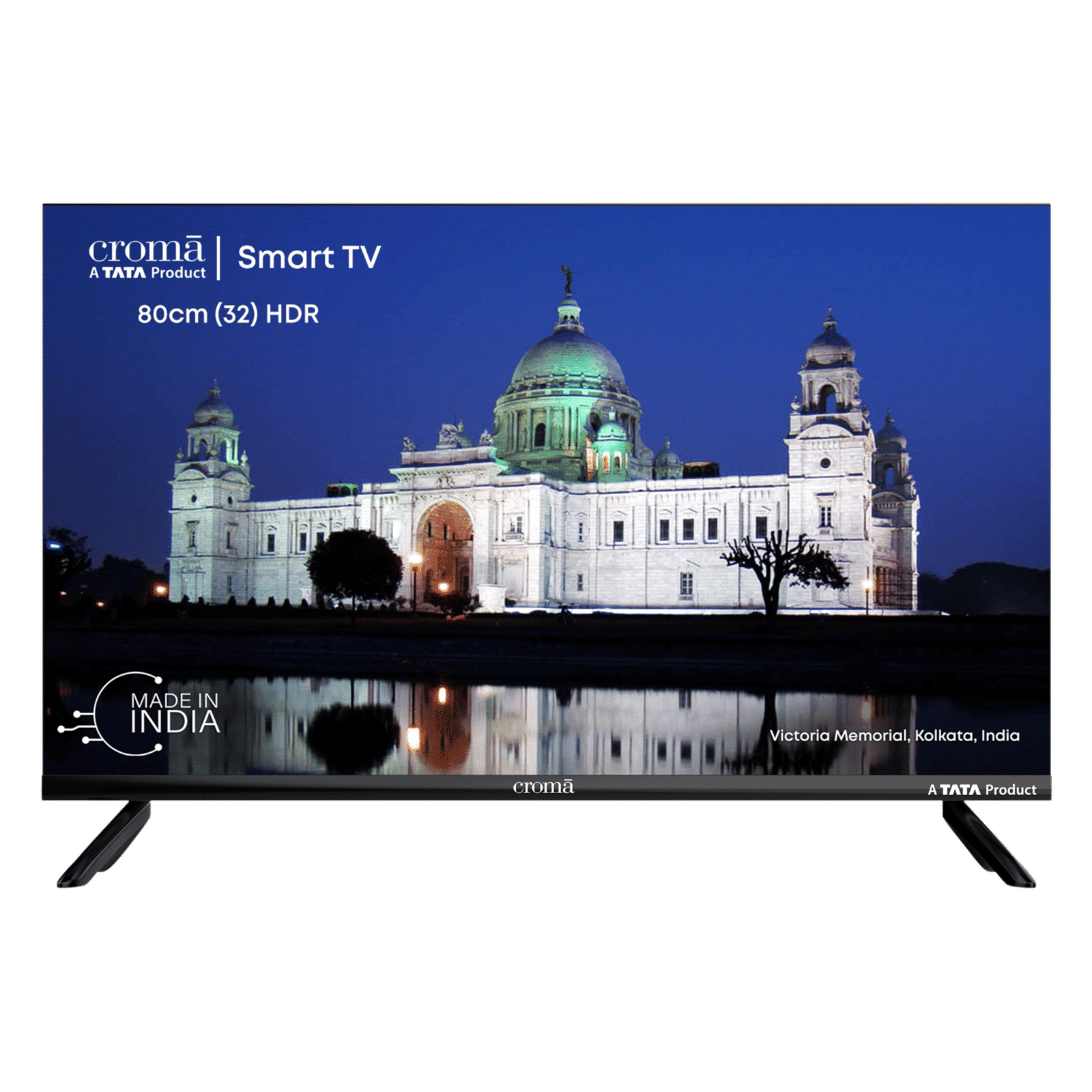 Croma 80 cm (32 inch) HD Ready LED Smart TV with Bezel Less Display (2023 model)_1