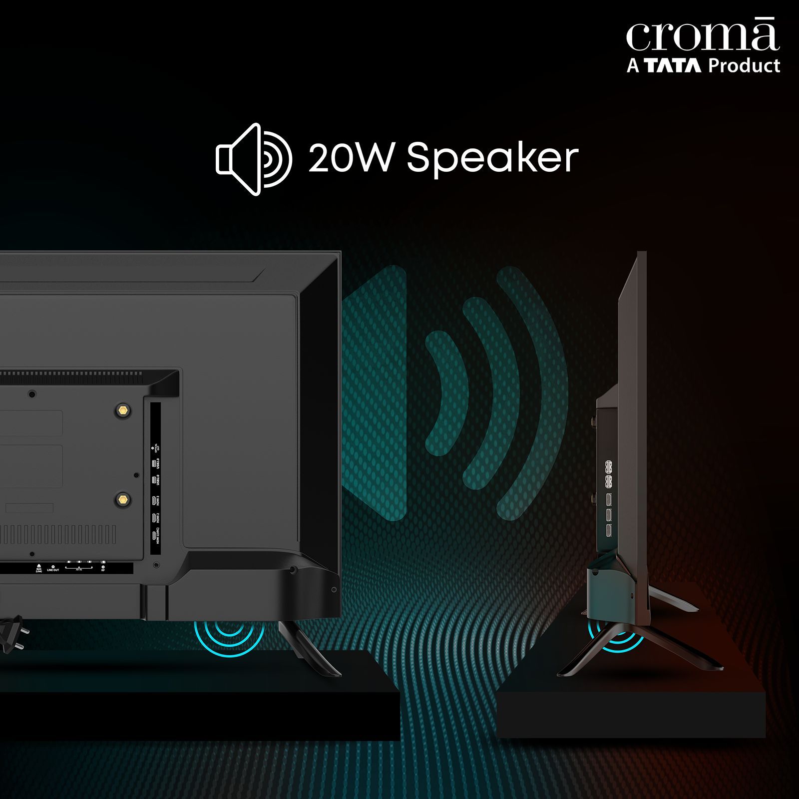 Croma 80 cm (32 inch) HD Ready LED Smart TV with Bezel Less Display (2023 model)_6