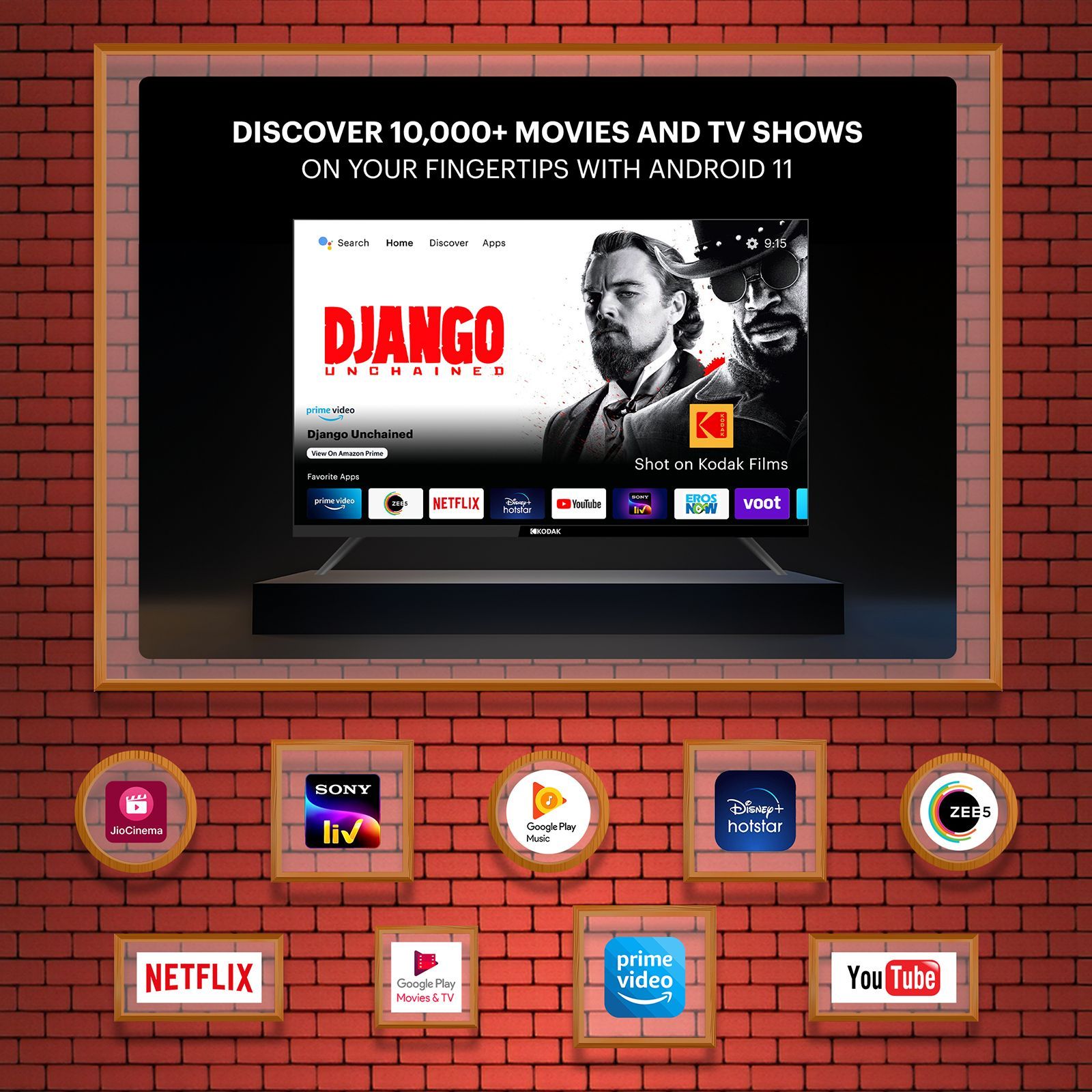 KODAK 9XPRO 100 cm (40 inch) Full HD LED Smart Android TV with Dolby Digital Plus (2024 model)_11