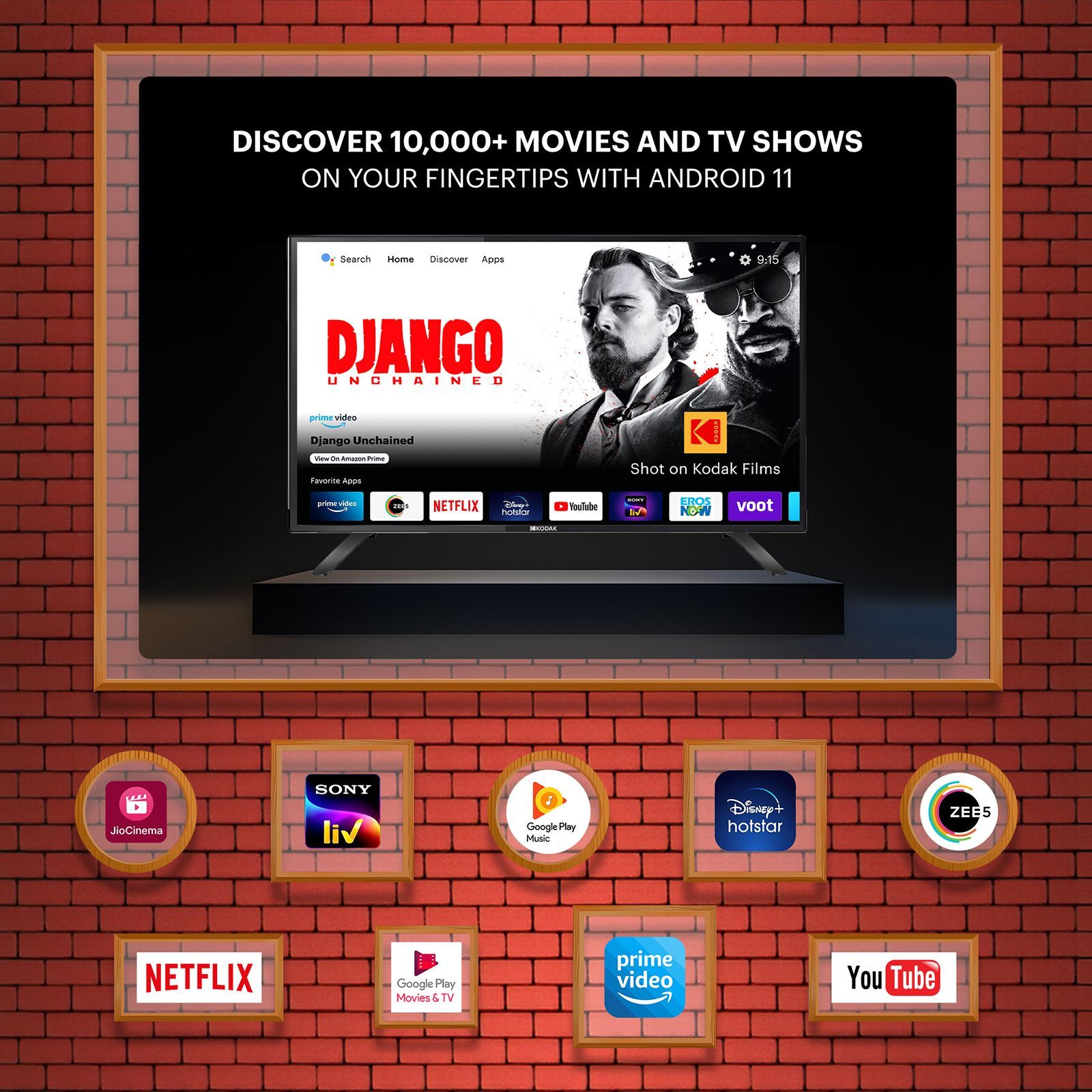 KODAK 9XPRO 106 cm (42 inch) Full HD LED Smart Android TV with Dolby Audio_13