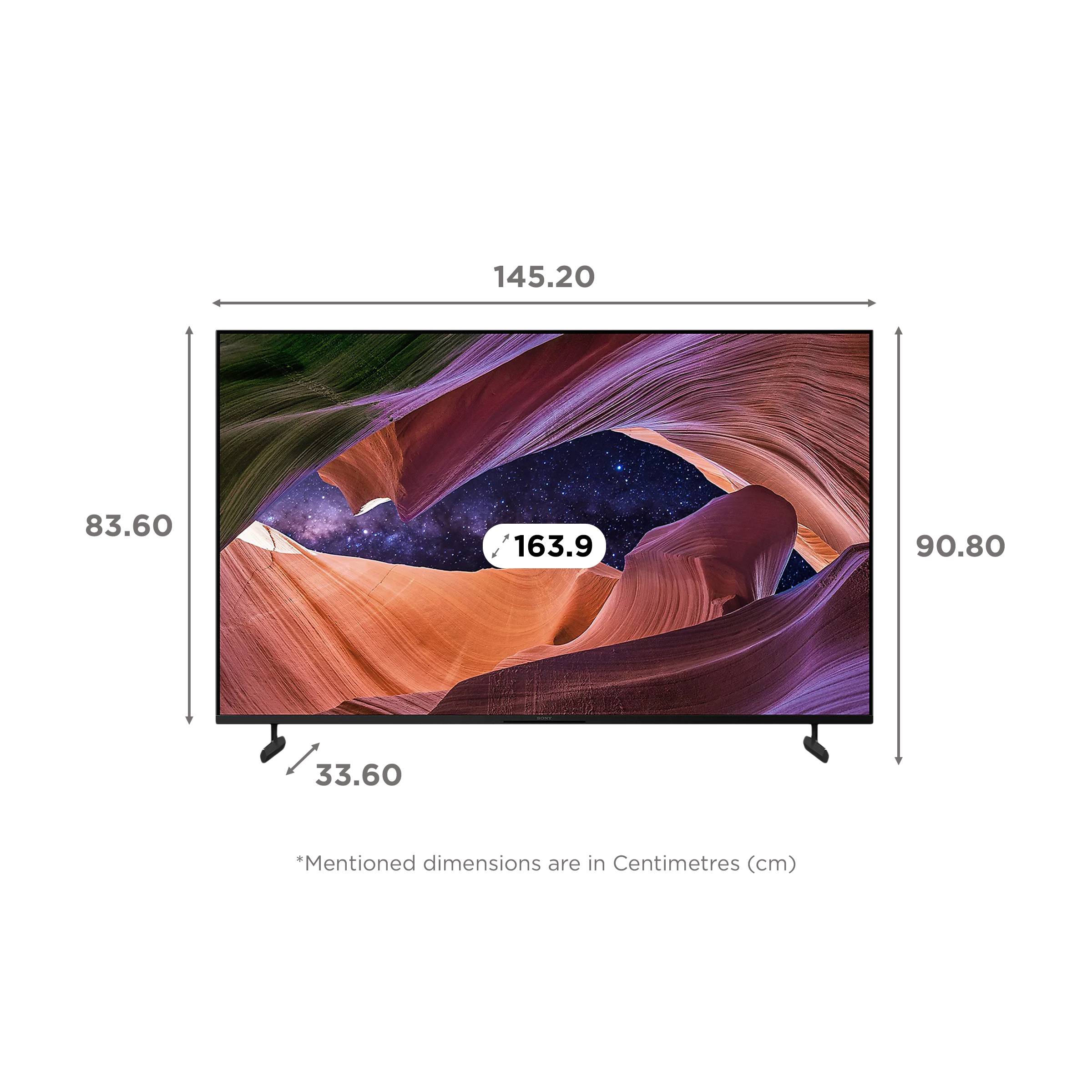 SONY X82L 163.9 cm (65 inch) 4K Ultra HD LED Google TV with Live Colour Technology (2023 model)_2