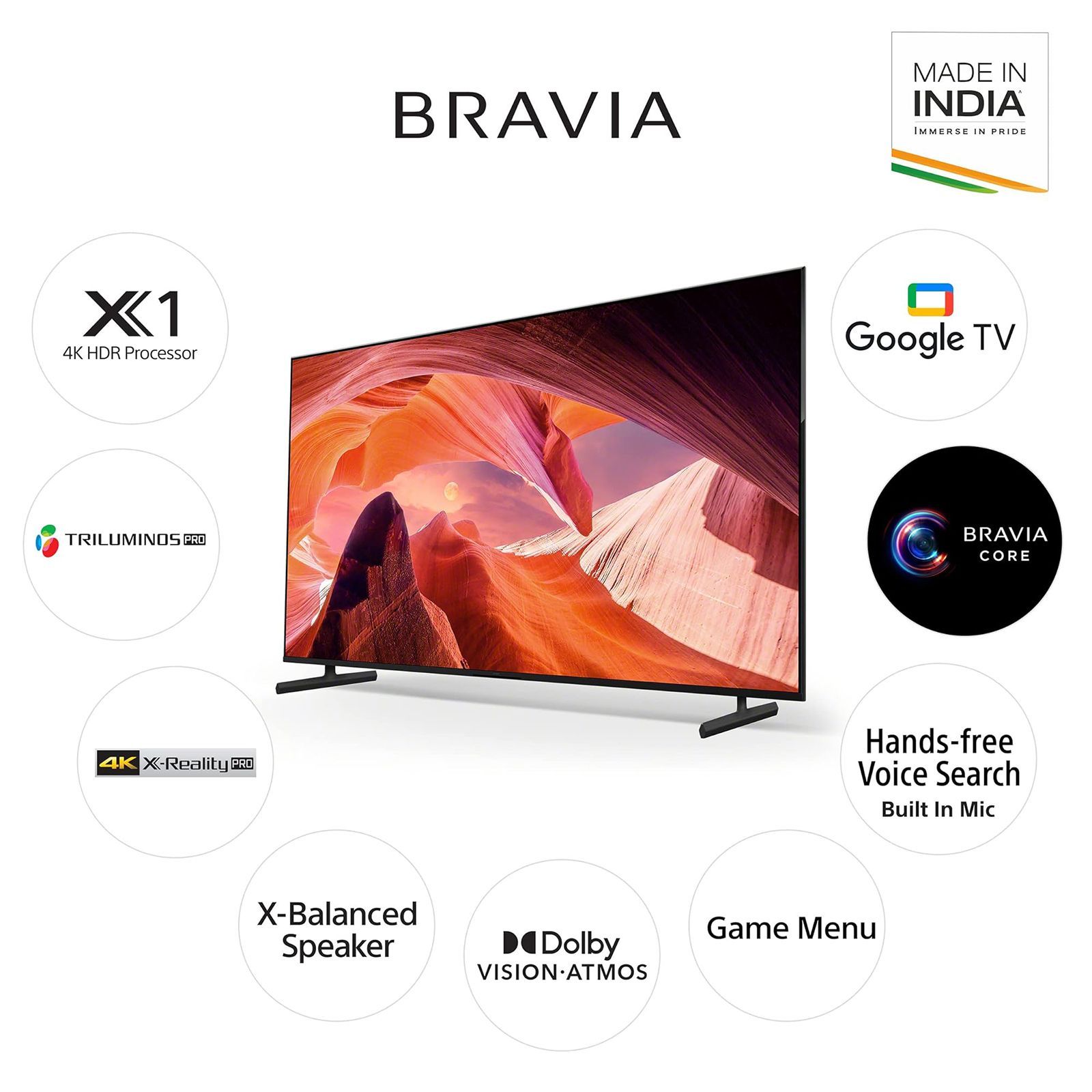 SONY X80L 215 cm (85 inch) 4K Ultra HD LED Google TV with X-Reality PRO (2023 model)_14