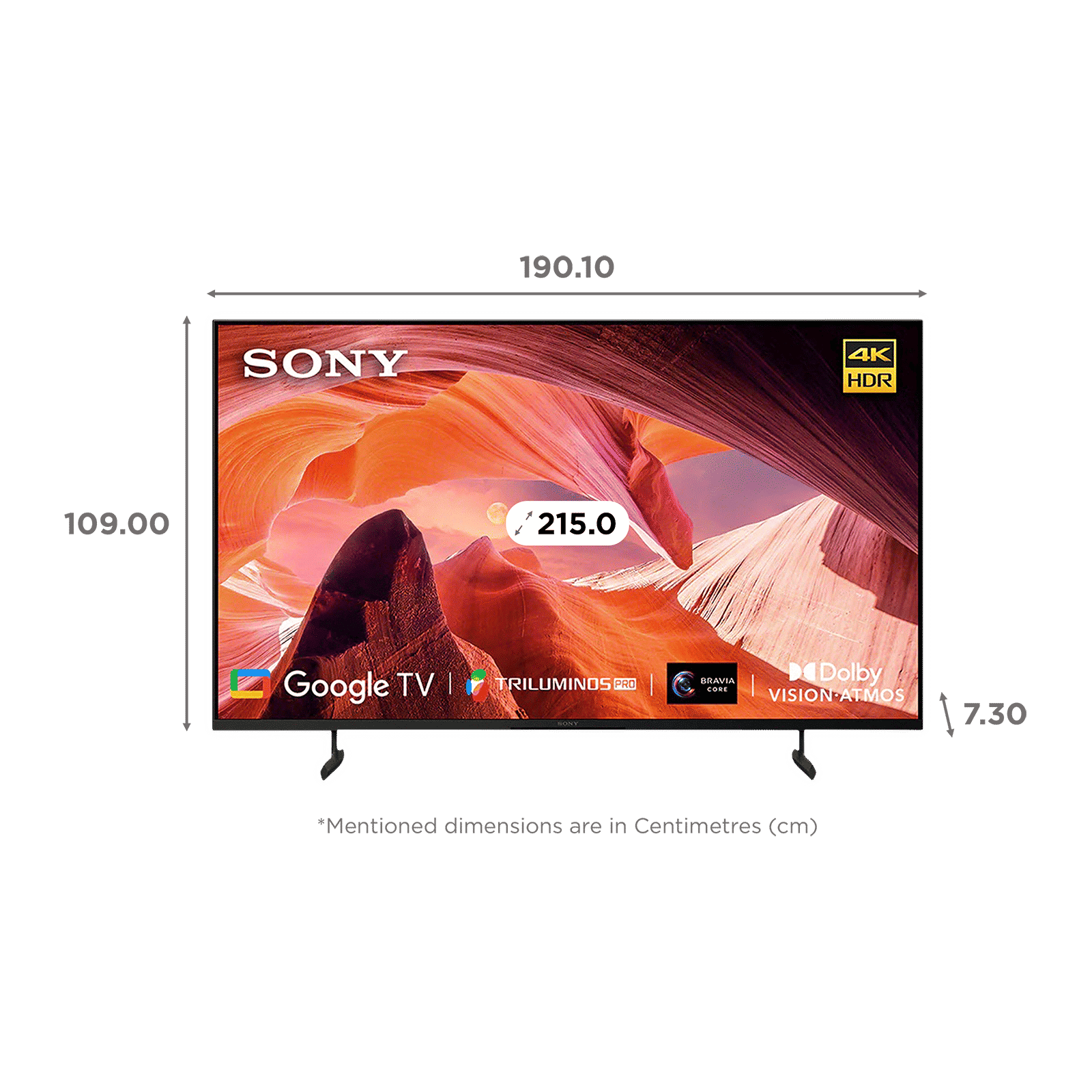 SONY X80L 215 cm (85 inch) 4K Ultra HD LED Google TV with X-Reality PRO (2023 model)_2