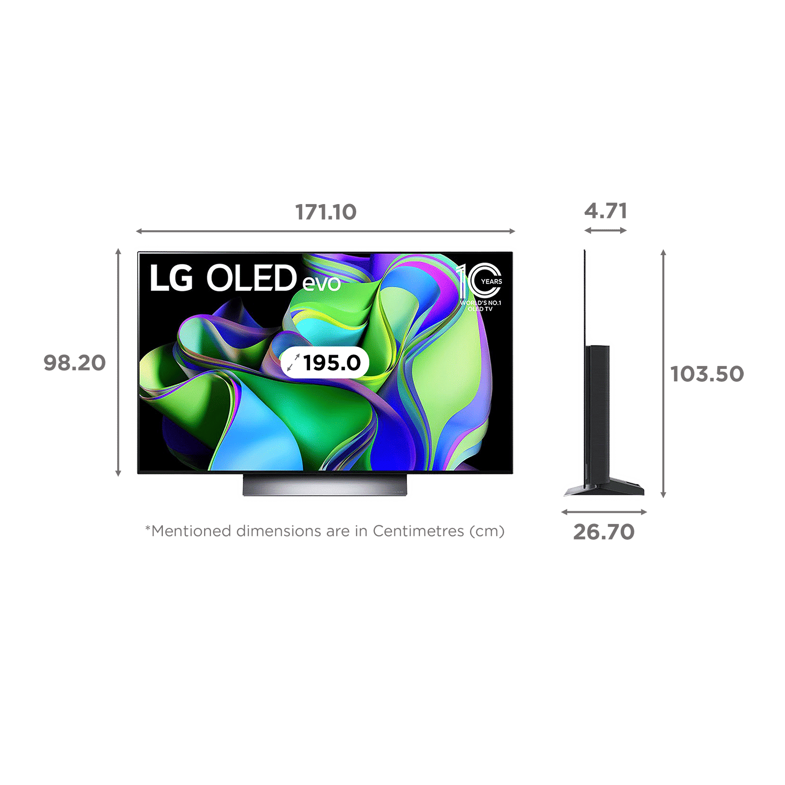 LG C3 195 cm (77 inch) OLED 4K Ultra HD WebOS TV with AI Processor Gen6 AI_2