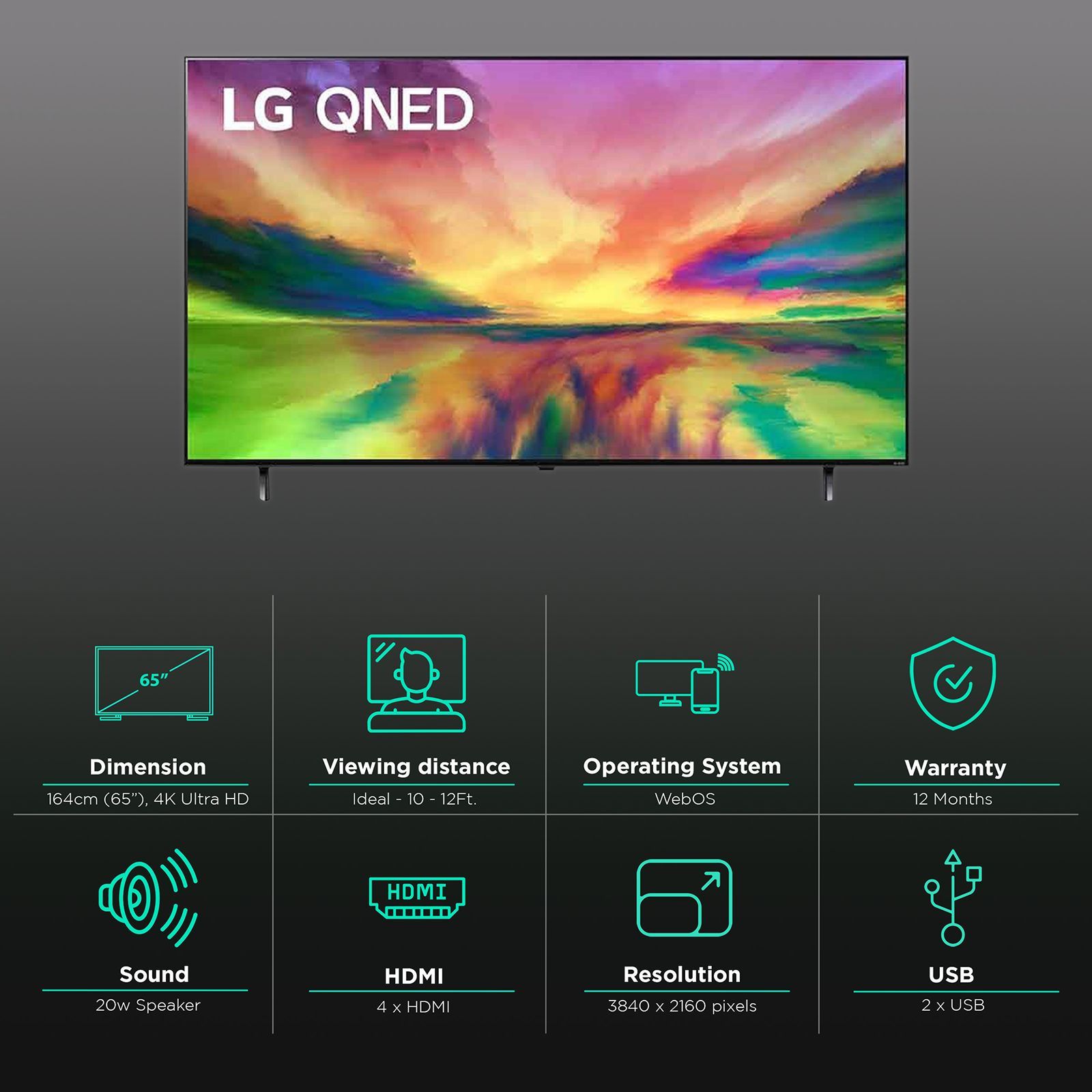 LG QNED80 165 cm (65 inch) QNED 4K Ultra HD WebOS TV with AI Picture Pro & AI 4K Upscaling LG QNED80 165 cm (65 inch) QNED 4K Ultra HD WebOS TV with AI Picture Pro & AI 4K Upscaling_3