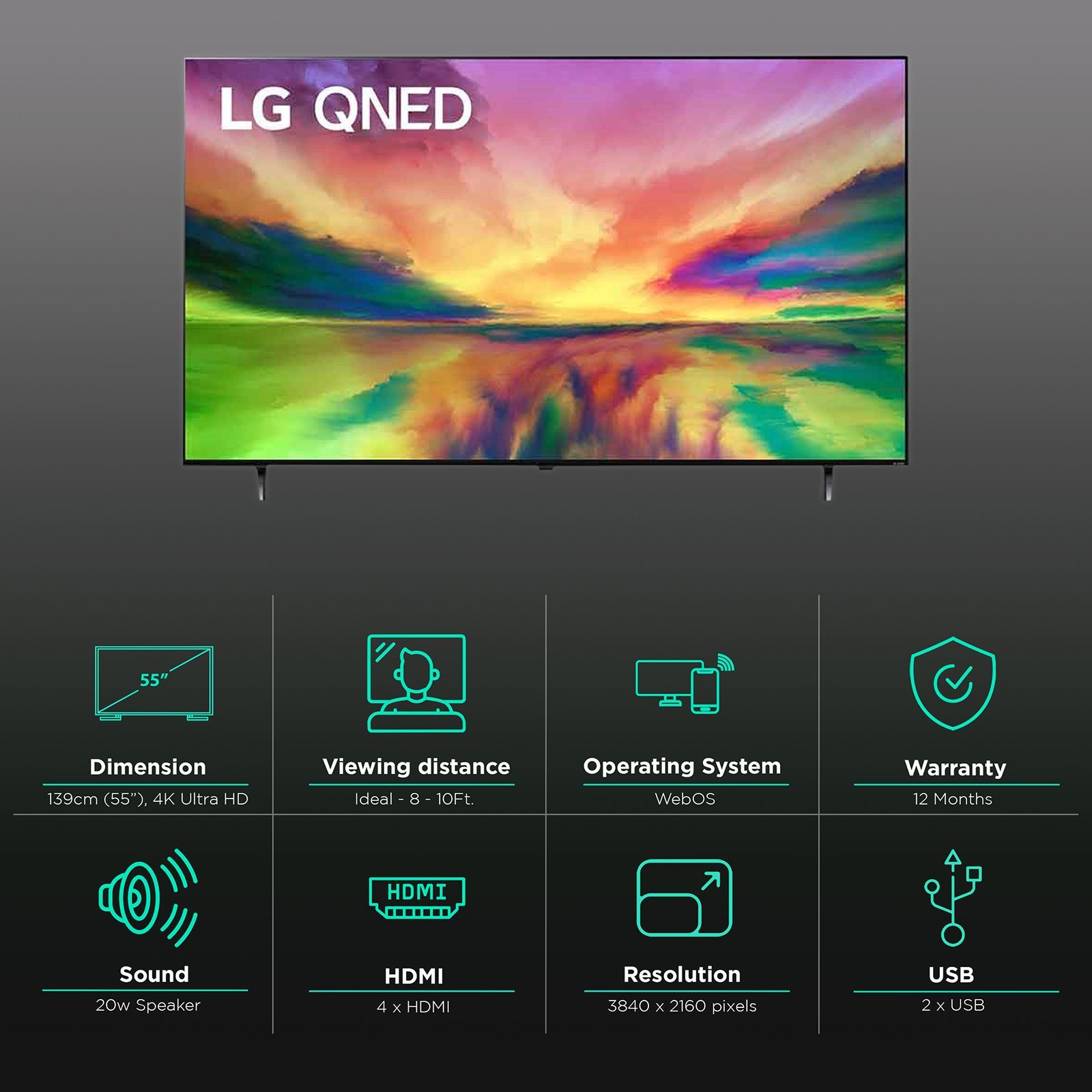 LG QNED80 140 cm (55 inch) QNED 4K Ultra HD WebOS TV with AI Picture Pro & AI 4K Upscaling_3