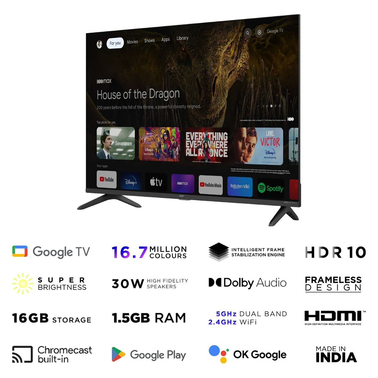 acer I Series 80 cm (32 inch) HD Ready LED Smart Google TV with Dolby Audio (2023 model) acer I Series 80 cm (32 inch) HD Ready LED Smart Google TV with Dolby Audio (2023 model)_13