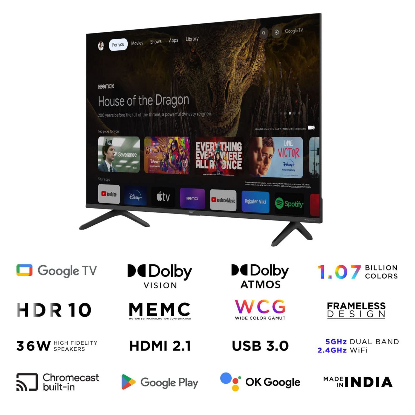 acer Advanced I Series 127 cm (50 inch) 4K Ultra HD LED Google TV with Dolby Vision (2023 model) acer Advanced I Series 127 cm (50 inch) 4K Ultra HD LED Google TV with Dolby Vision (2023 model)_11