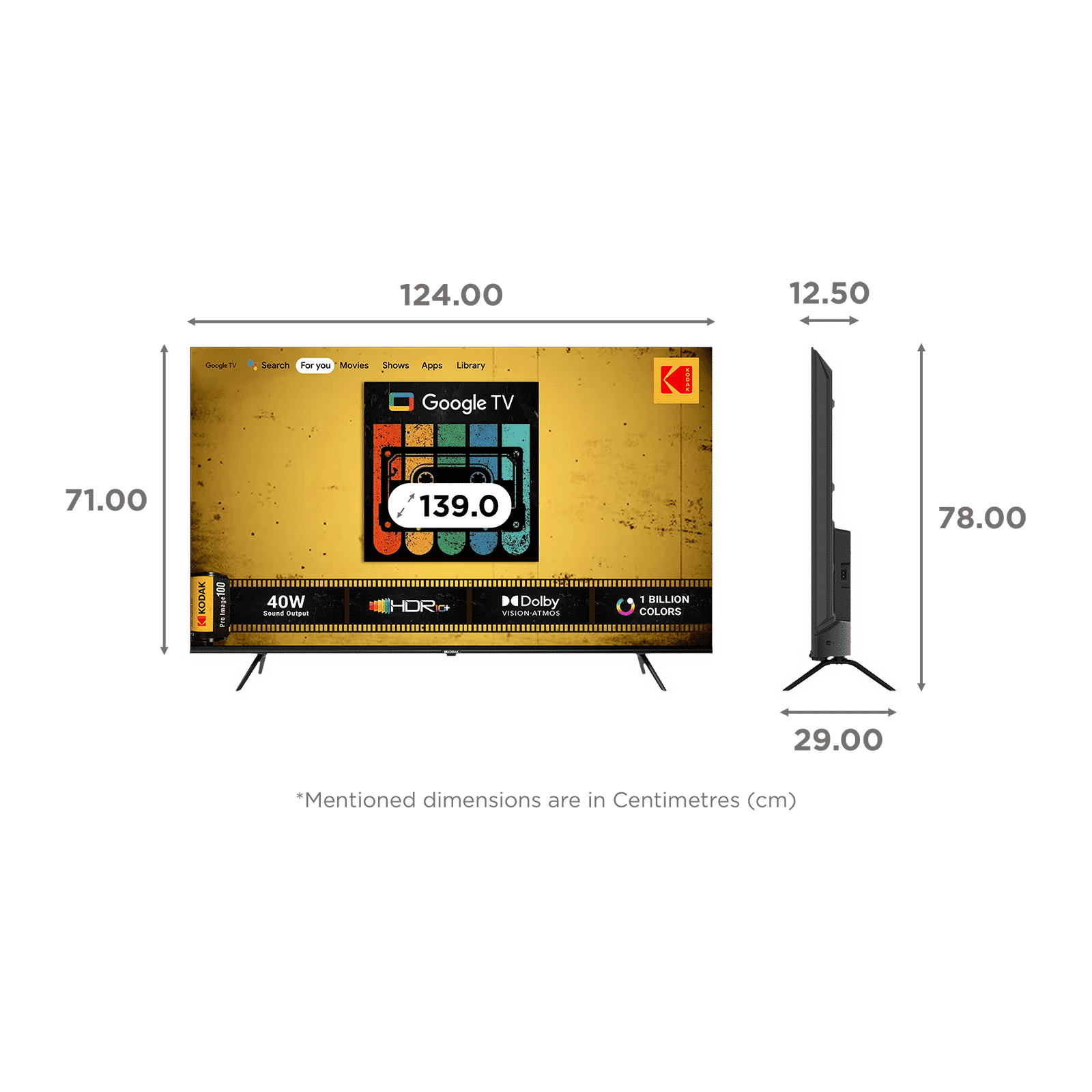 KODAK CA-Pro 139 cm (55 inch) 4K Ultra HD LED Google TV with Dolby Vision and Dolby Atmos_2