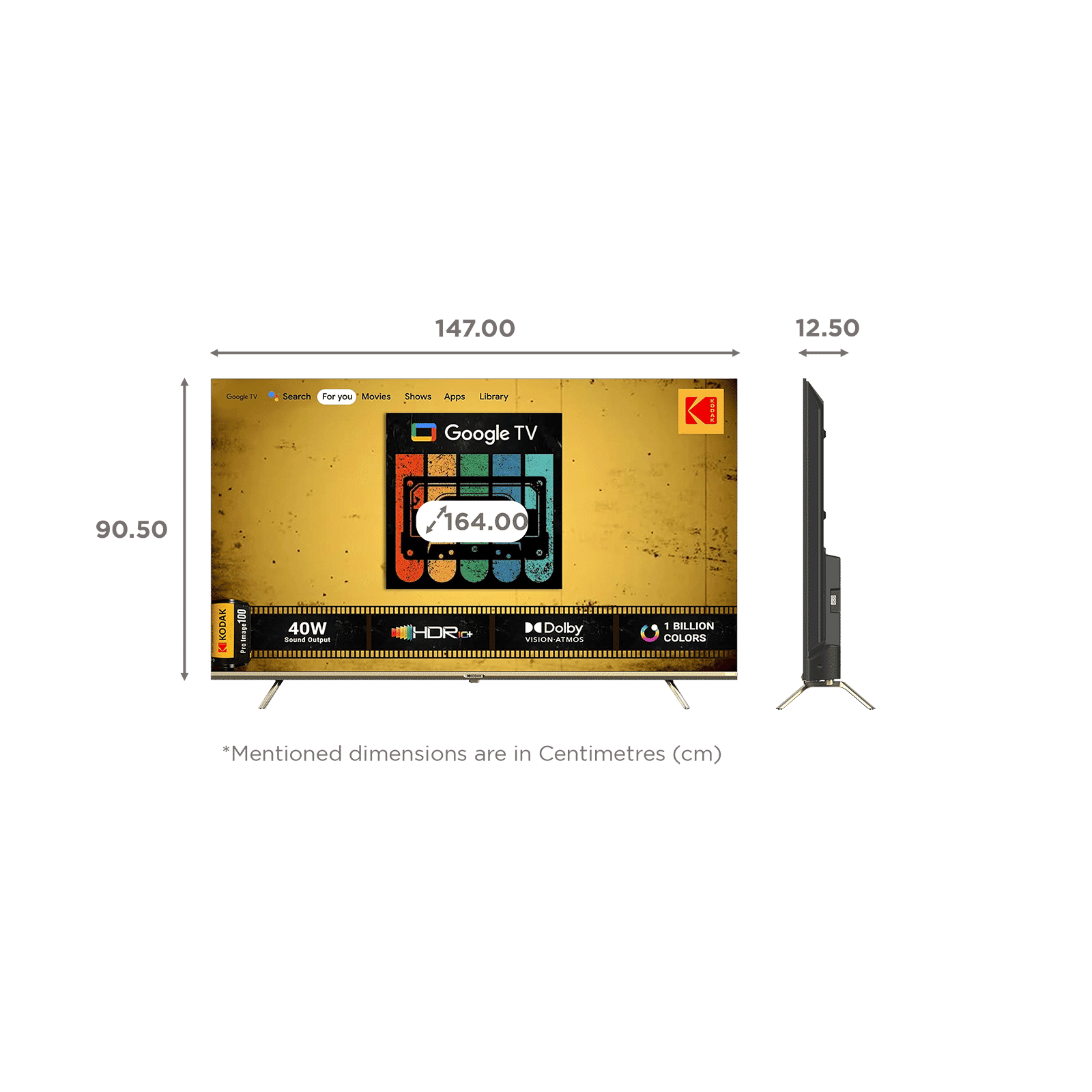 KODAK CA-Pro 165 cm (65 inch) 4K Ultra HD LED Google TV with Dolby Vision and Dolby Atmos_2