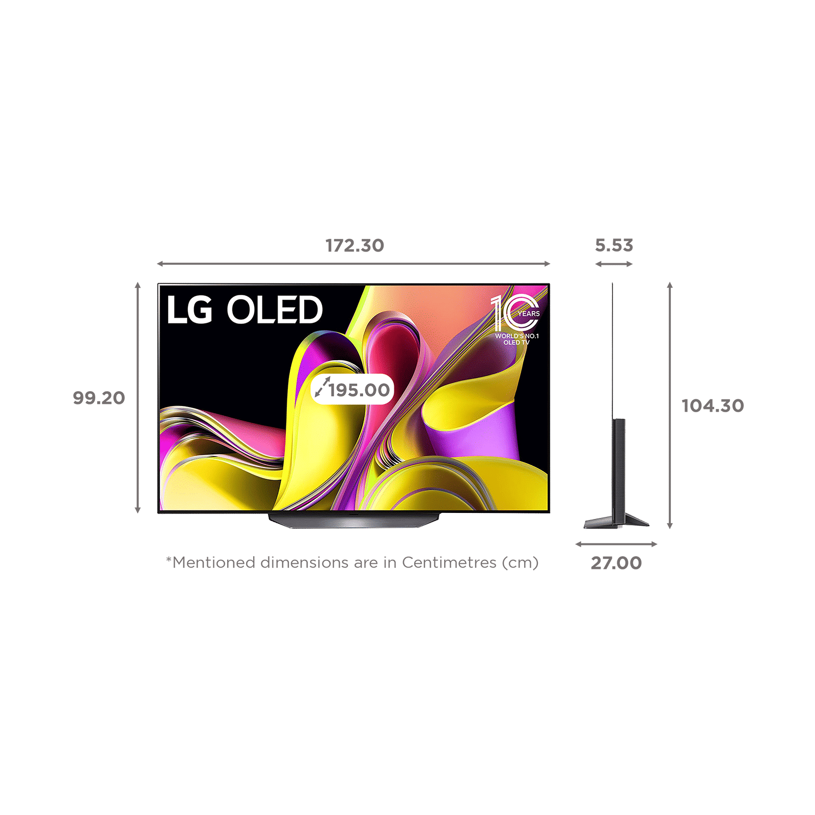 LG B3 195 cm (77 inch) OLED 4K Ultra HD WebOS TV with AI Processor Gen6_2