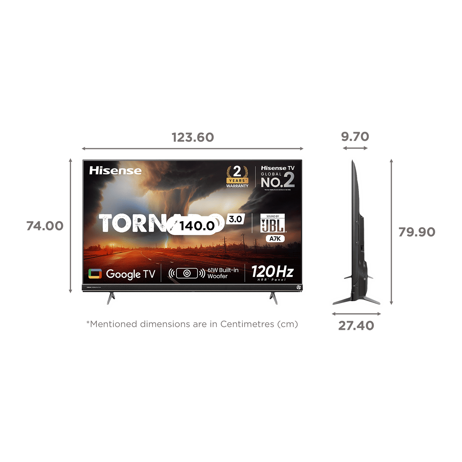 Hisense A7K 140 cm (55 inch) 4K Ultra HD LED Google TV with Dolby Vision and Dolby Atmos_2