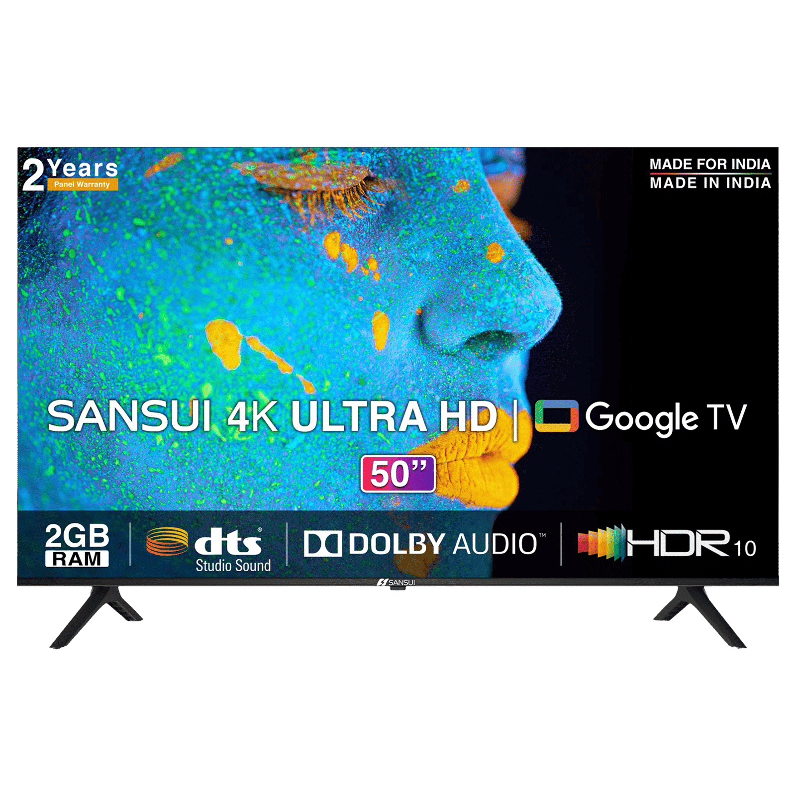Sansui 127cm (50 inch) 4K Ultra HD LED Google TV with Quad Core  Processor_1