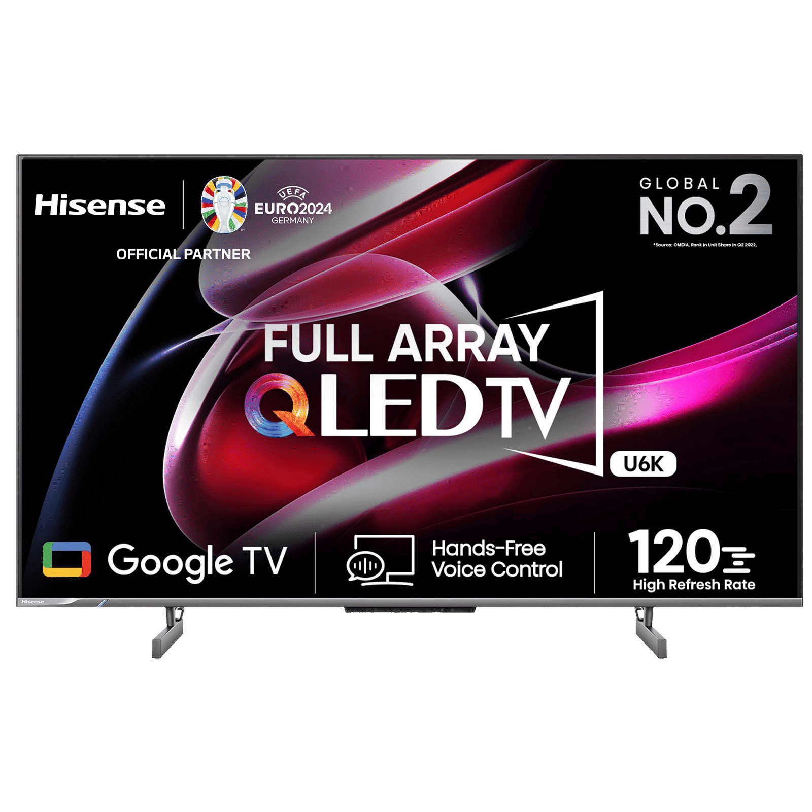 Hisense U6K 139 cm (55 inch) QLED 4K Ultra HD Google TV with Dolby Atmos (2023 model) Hisense U6K 139 cm (55 inch) QLED 4K Ultra HD Google TV with Dolby Atmos (2023 model)_1