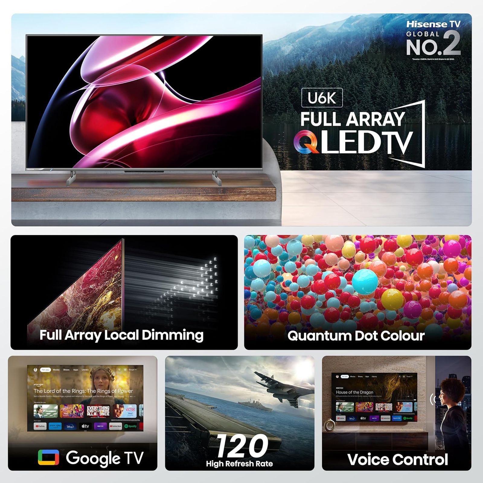 Hisense U6K 139 cm (55 inch) QLED 4K Ultra HD Google TV with Dolby Atmos (2023 model) Hisense U6K 139 cm (55 inch) QLED 4K Ultra HD Google TV with Dolby Atmos (2023 model)_12