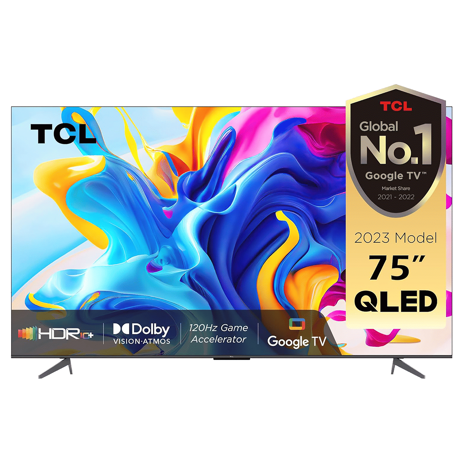 TCL 75C645 190.5 cm (75 inch) QLED 4K Ultra HD Google TV with Dolby Vision and Dolby Atmos (2023 Model) TCL 75C645 190.5 cm (75 inch) QLED 4K Ultra HD Google TV with Dolby Vision and Dolby Atmos (2023 Model)_1