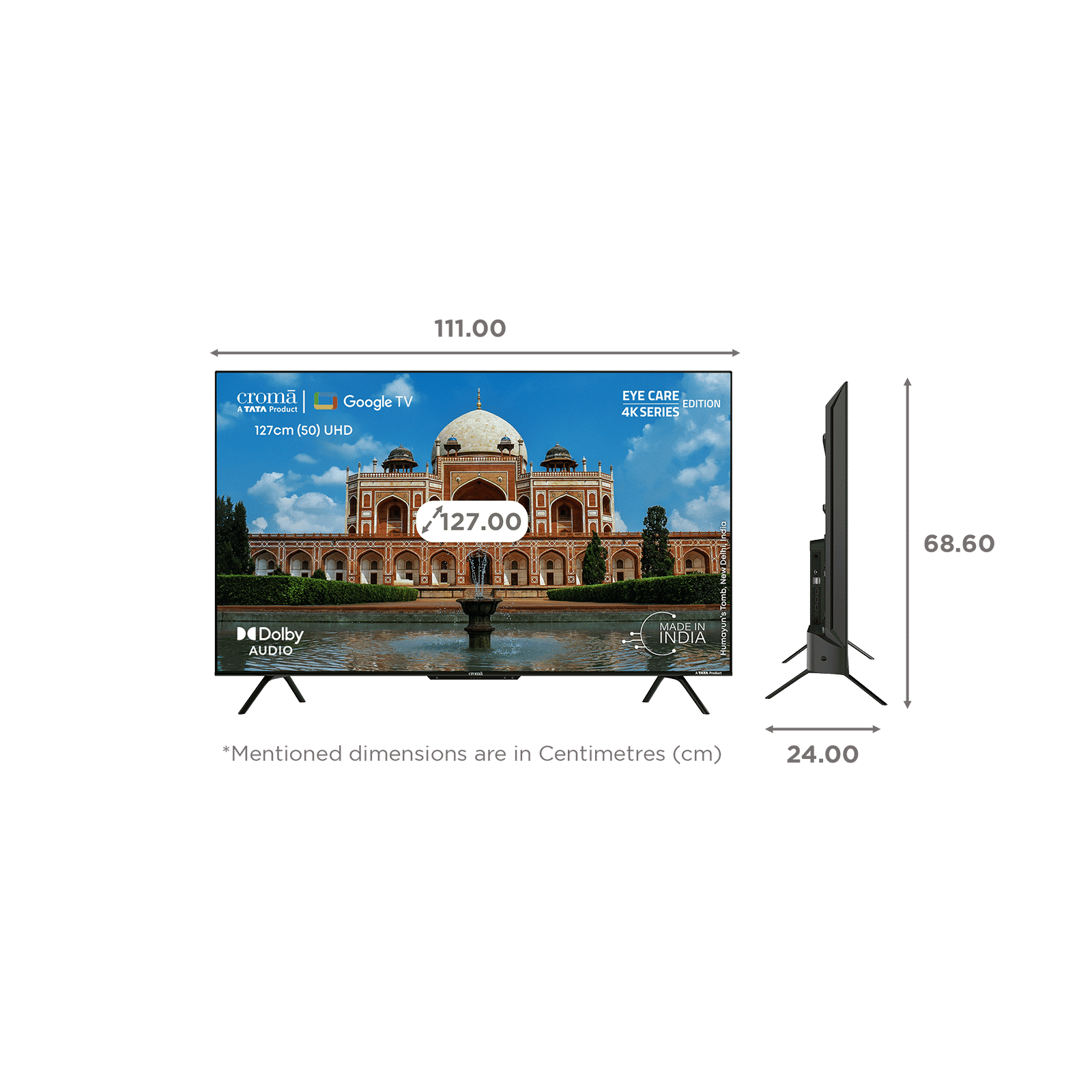 Croma 127 cm (50 inch) 4K Ultra HD LED Google TV with Dolby Audio_2