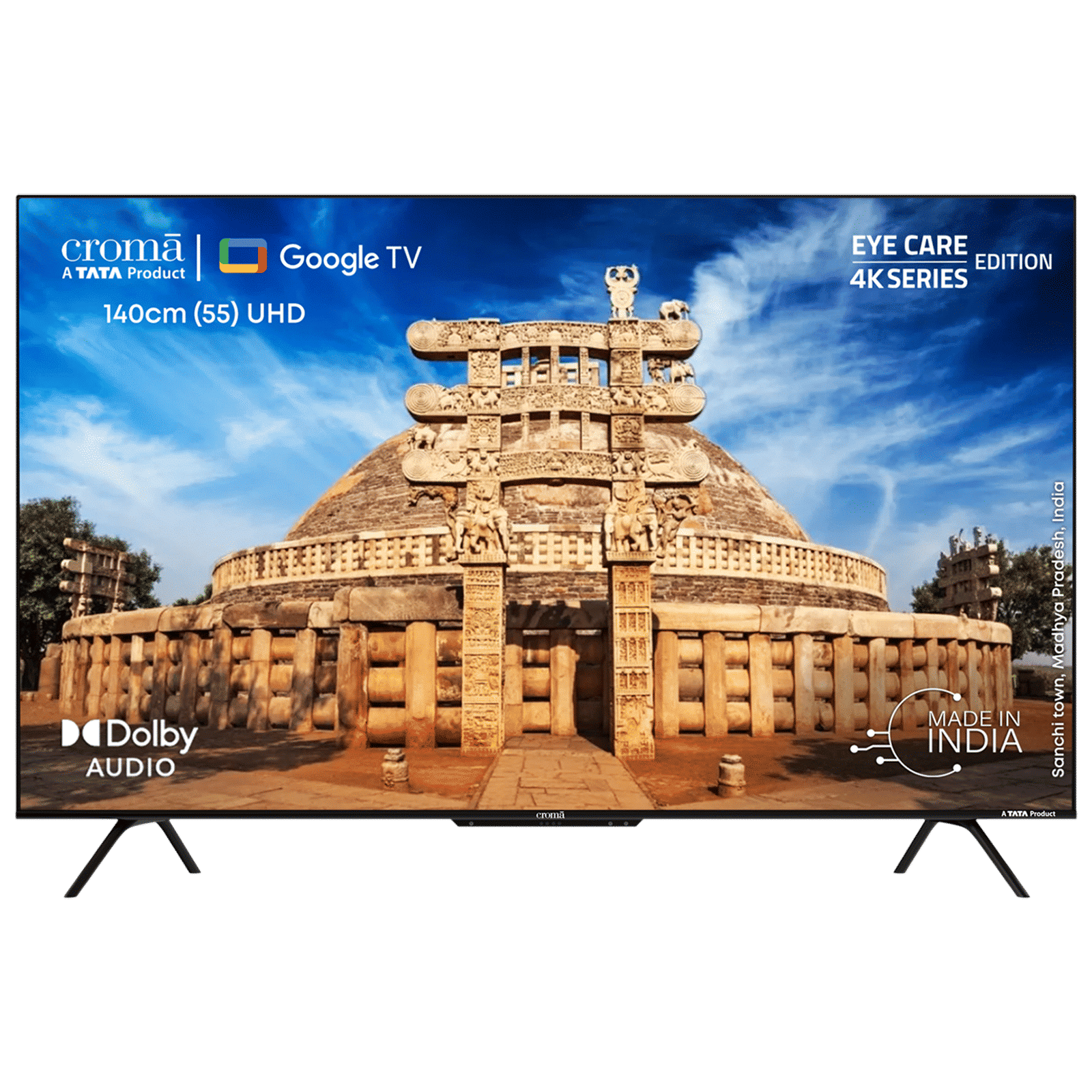 Croma 140 cm (55 inch) 4K Ultra HD LED Google TV with Dolby Audio_1