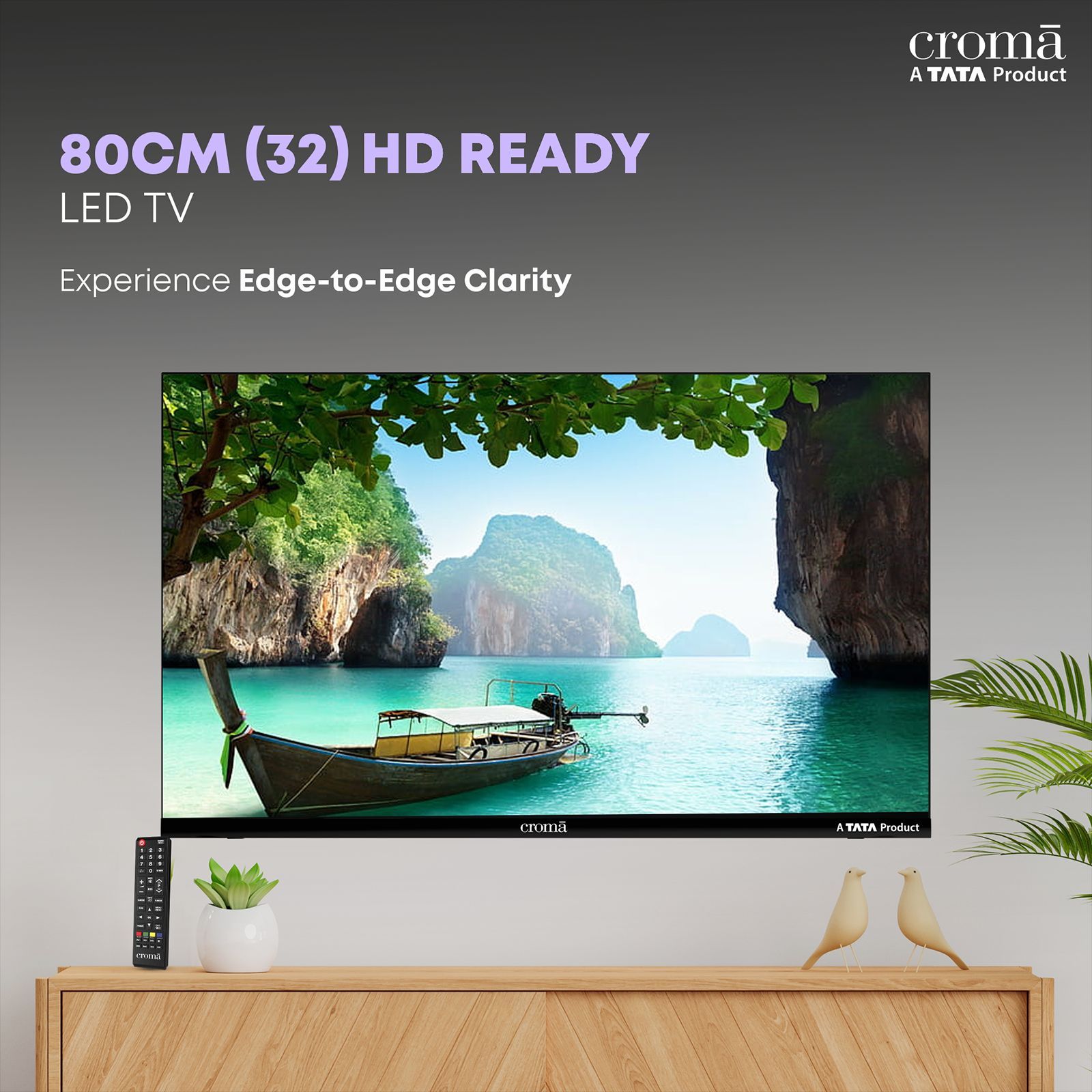 Croma 80 cm (32 inch) HD Ready LED TV with Bezel Less Display_10