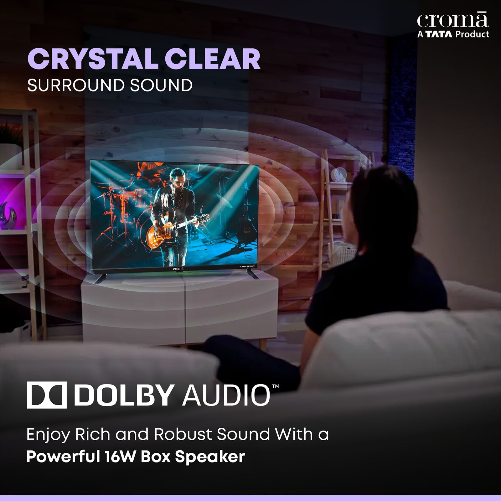 Croma 80 cm (32 inch) HD Ready LED TV with Bezel Less Display_13