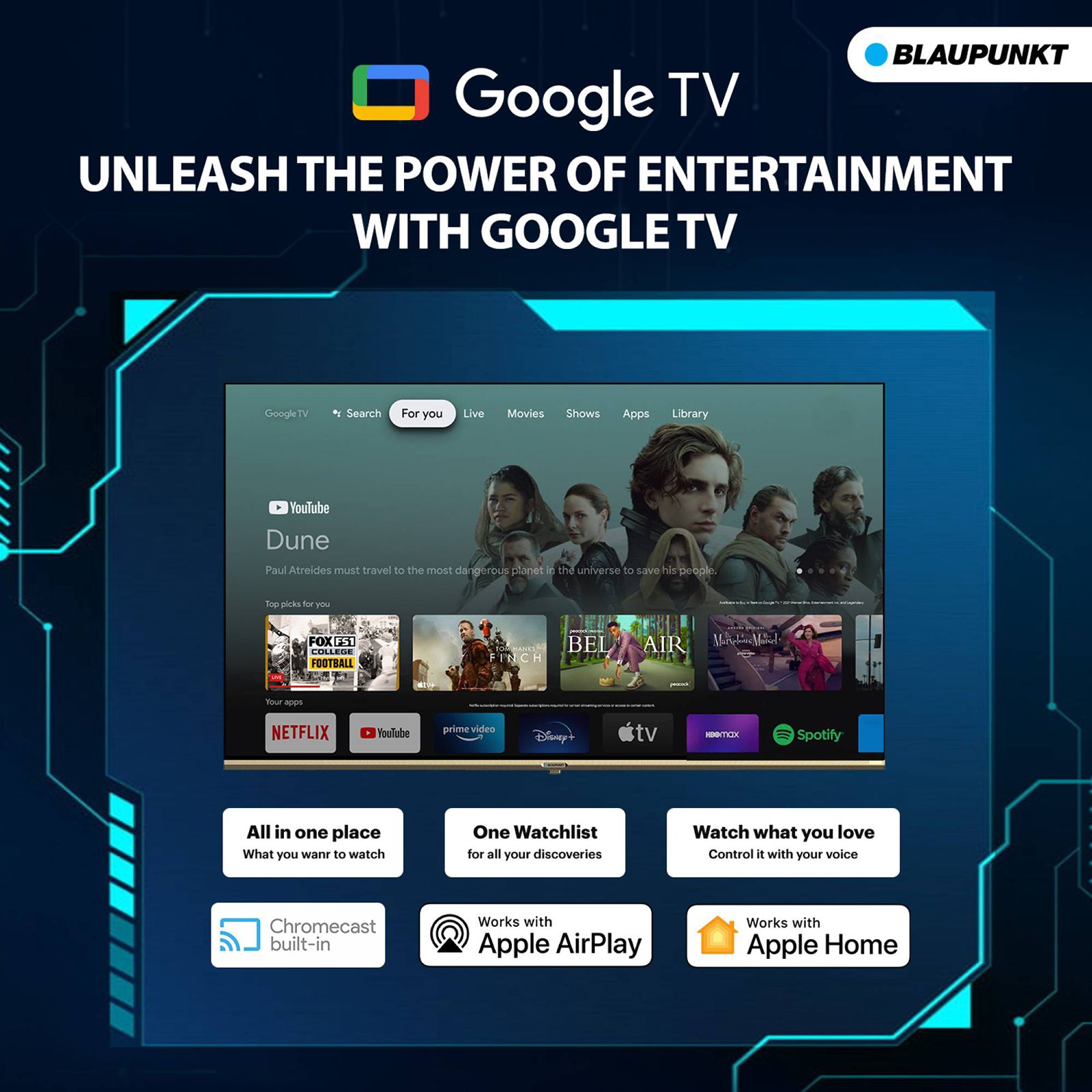 BLAUPUNKT CyberSound G2 164 cm (65 inch) 4K Ultra HD LED Google TV with Dolby Vision and Dolby Atmos (2023 model)_13