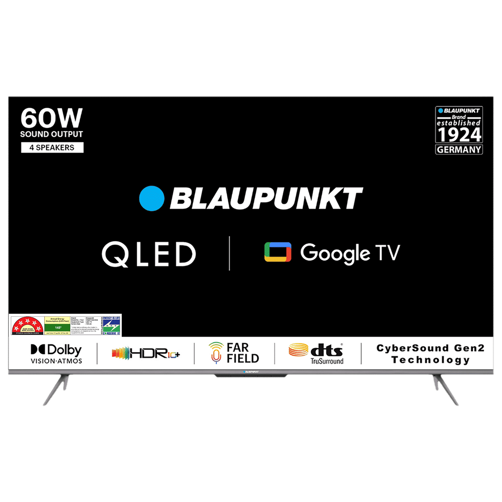 BLAUPUNKT 55QD7020 139 cm (55 inch) QLED 4K Ultra HD Google TV with Quantum Dot Technology (2022 model)_1