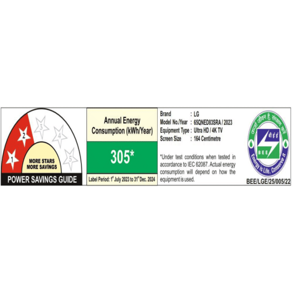LG QNED83 165.1 cm (65 inch) QNED 4K Ultra HD Smart WebOS TV with AI Picture Pro (2024 model)_4