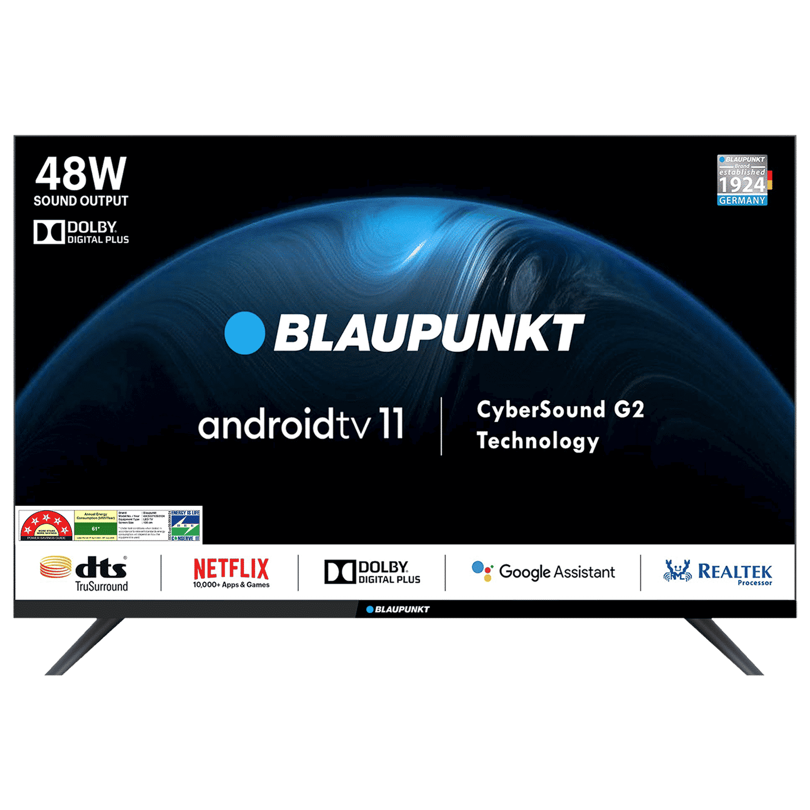 BLAUPUNKT CyberSound G2 Series 109.22 cm (43 inch) Full HD LED Smart Android TV with Built-in Google Assistant (2023 model)_1