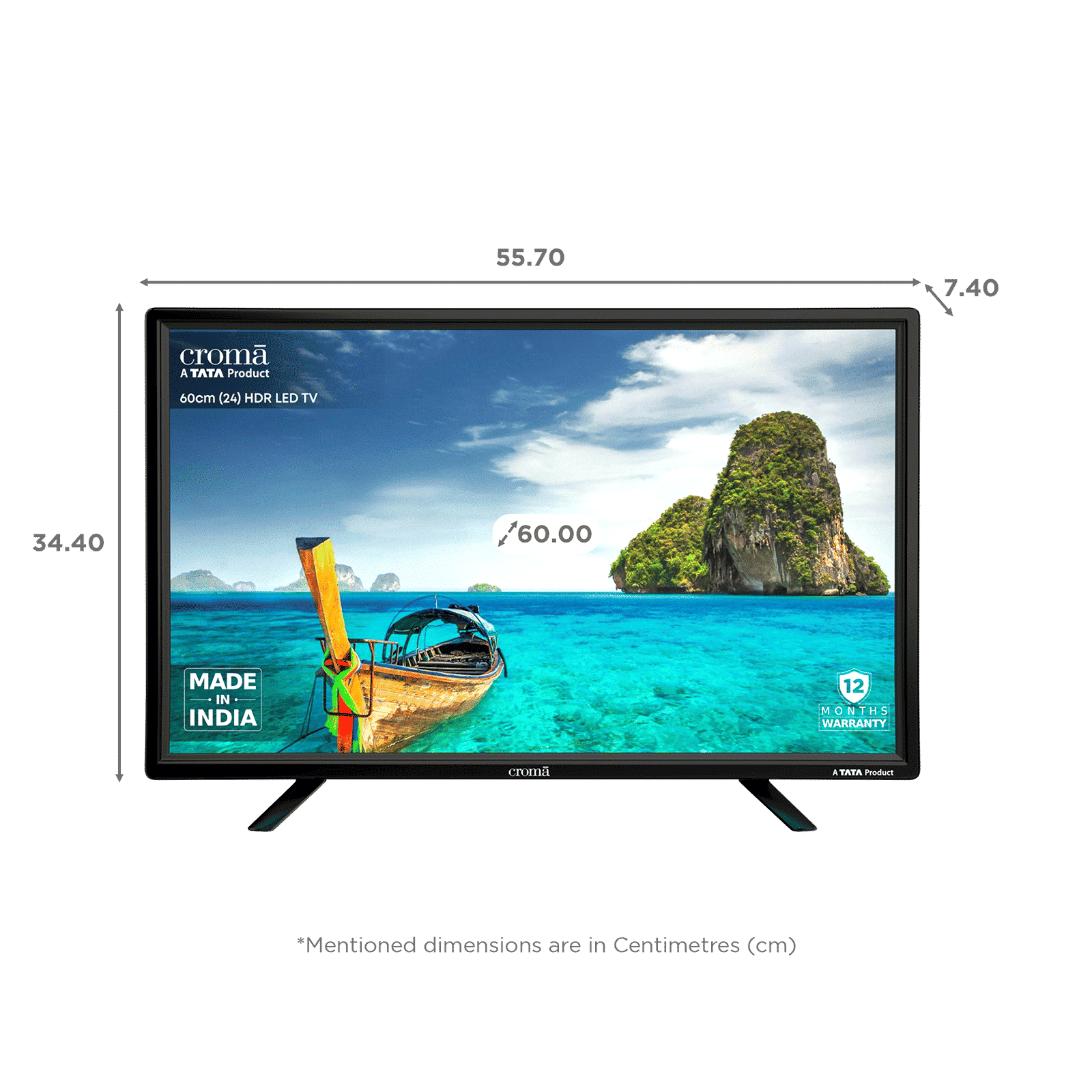 Croma 60 cm (24 inch) HD Ready LED TV with A Plus Grade Panel_3