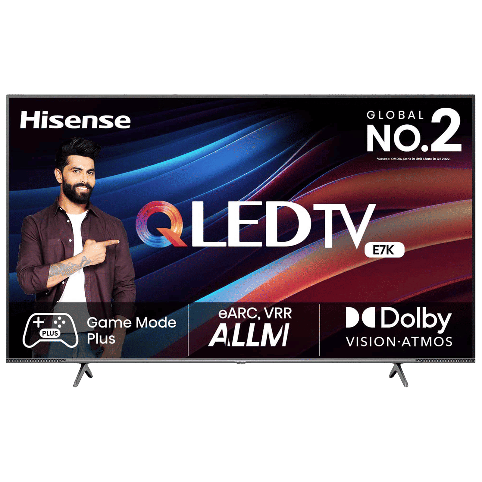 Hisense E7K 140 cm (55 inch) QLED 4K Ultra HD VIDAA TV with Dolby Vision and Dolby Atmos (2023 model)_1