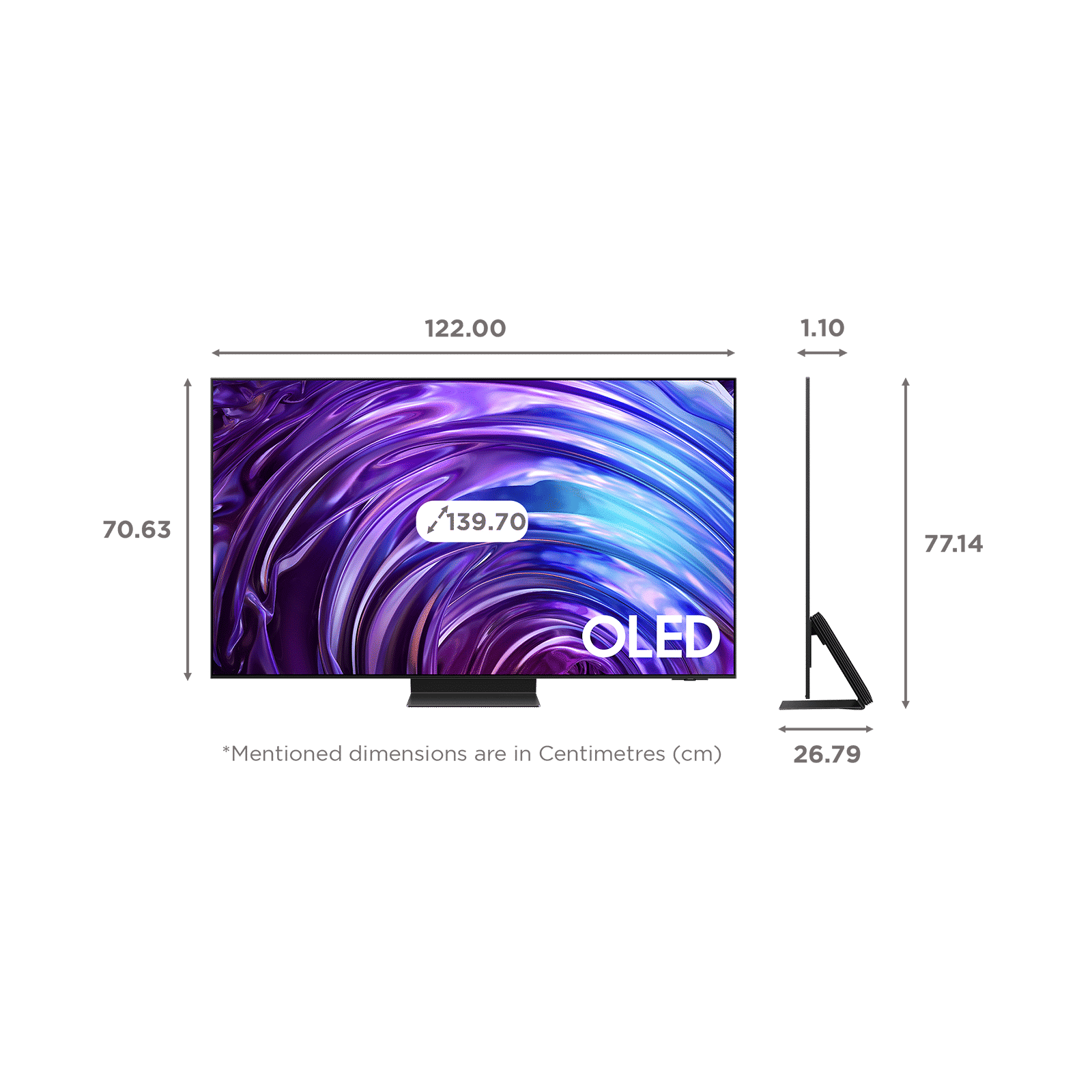 SAMSUNG 9 139.7 cm (55 inch) 4K Ultra HD LED Smart Tizen TV with Voice Assistant (2024 model)_2