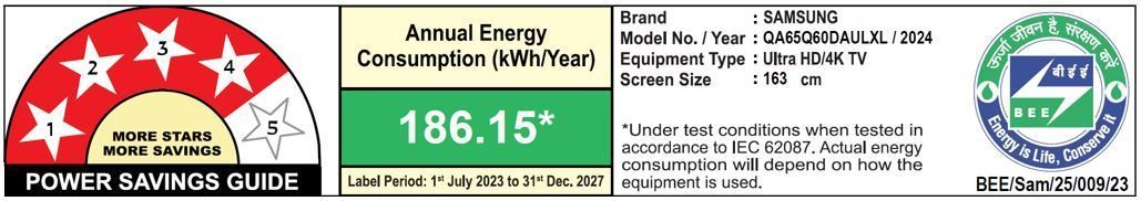 SAMSUNG Q60D 165.1 cm (65 inch) QLED 4K Ultra HD Smart Tizen TV with 4K Upscaling (2024 model) SAMSUNG Q60D 165.1 cm (65 inch) QLED 4K Ultra HD Smart Tizen TV with 4K Upscaling (2024 model)_4