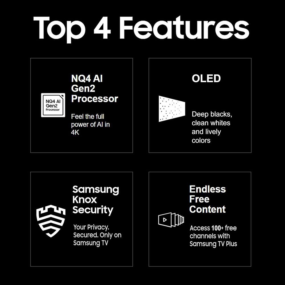 SAMSUNG S90D 165.1 cm (65 inch) OLED 4K Ultra HD Smart Tizen TV with NQ4 AI Gen2 Processor (2024 model) SAMSUNG S90D 165.1 cm (65 inch) OLED 4K Ultra HD Smart Tizen TV with NQ4 AI Gen2 Processor (2024 model)_16