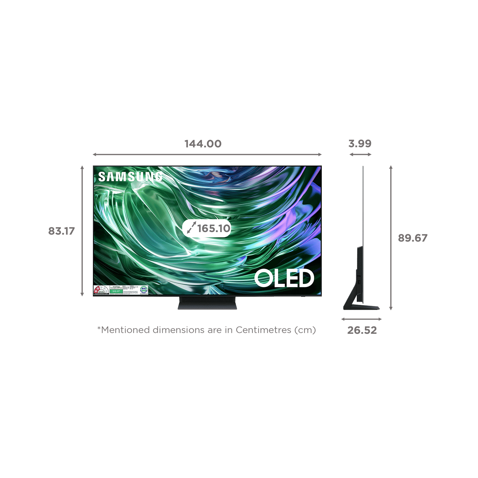 SAMSUNG S90D 165.1 cm (65 inch) OLED 4K Ultra HD Smart Tizen TV with NQ4 AI Gen2 Processor (2024 model) SAMSUNG S90D 165.1 cm (65 inch) OLED 4K Ultra HD Smart Tizen TV with NQ4 AI Gen2 Processor (2024 model)_2