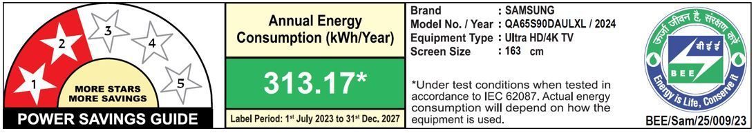 SAMSUNG S90D 165.1 cm (65 inch) OLED 4K Ultra HD Smart Tizen TV with NQ4 AI Gen2 Processor (2024 model) SAMSUNG S90D 165.1 cm (65 inch) OLED 4K Ultra HD Smart Tizen TV with NQ4 AI Gen2 Processor (2024 model)_3