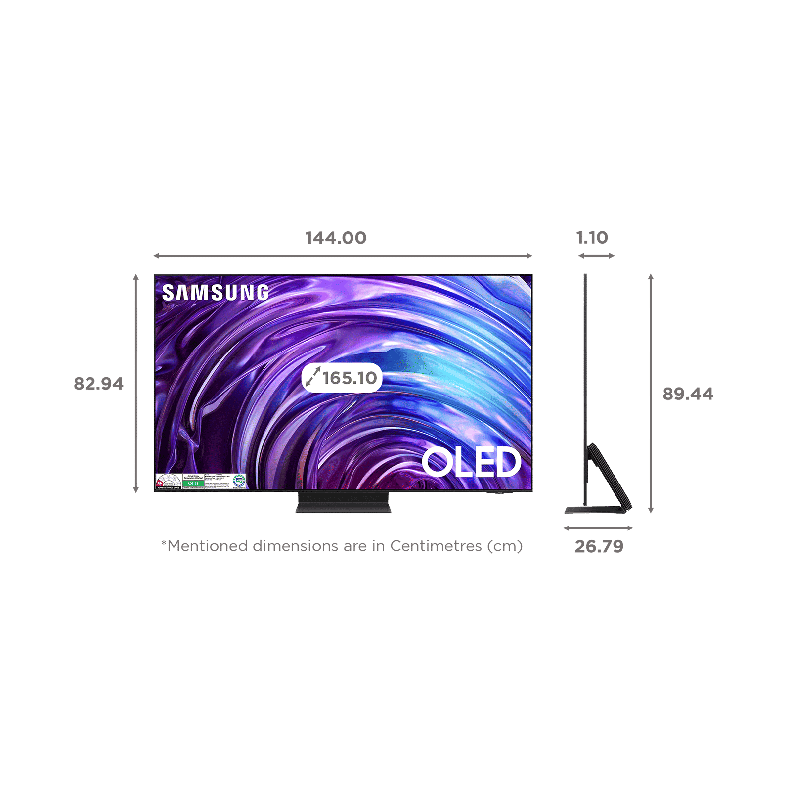 SAMSUNG S95D 165.1 cm (65 inch) OLED 4K Ultra HD Smart Tizen TV with Perception Color Mapping (2024 model)_2