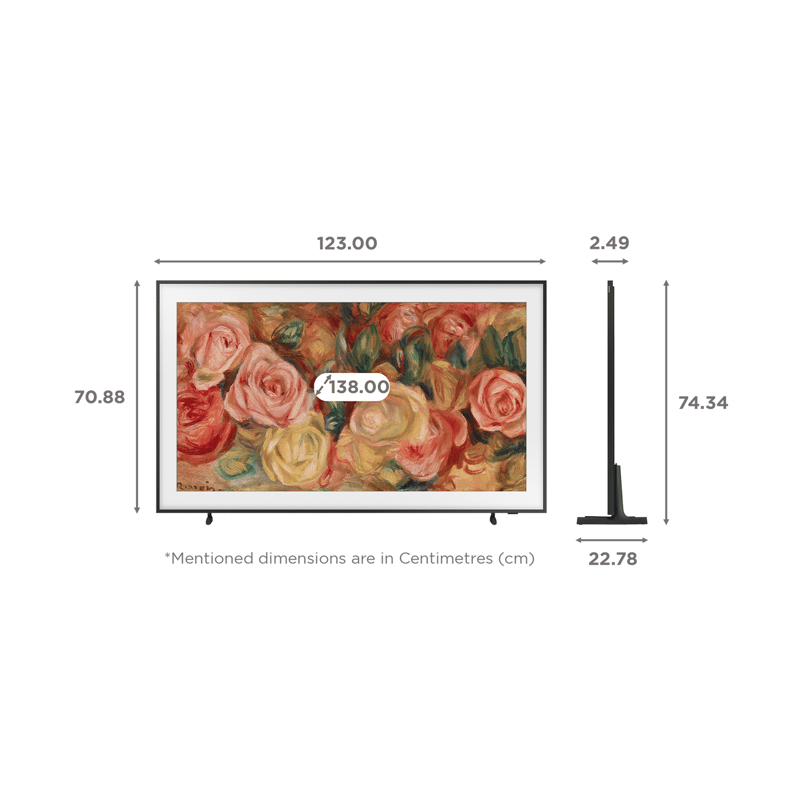 SAMSUNG LS03D 139.7 cm (55 inch) 4K Ultra Smart HD Tizen TV with Motion Xcelerator (2024 model)_2