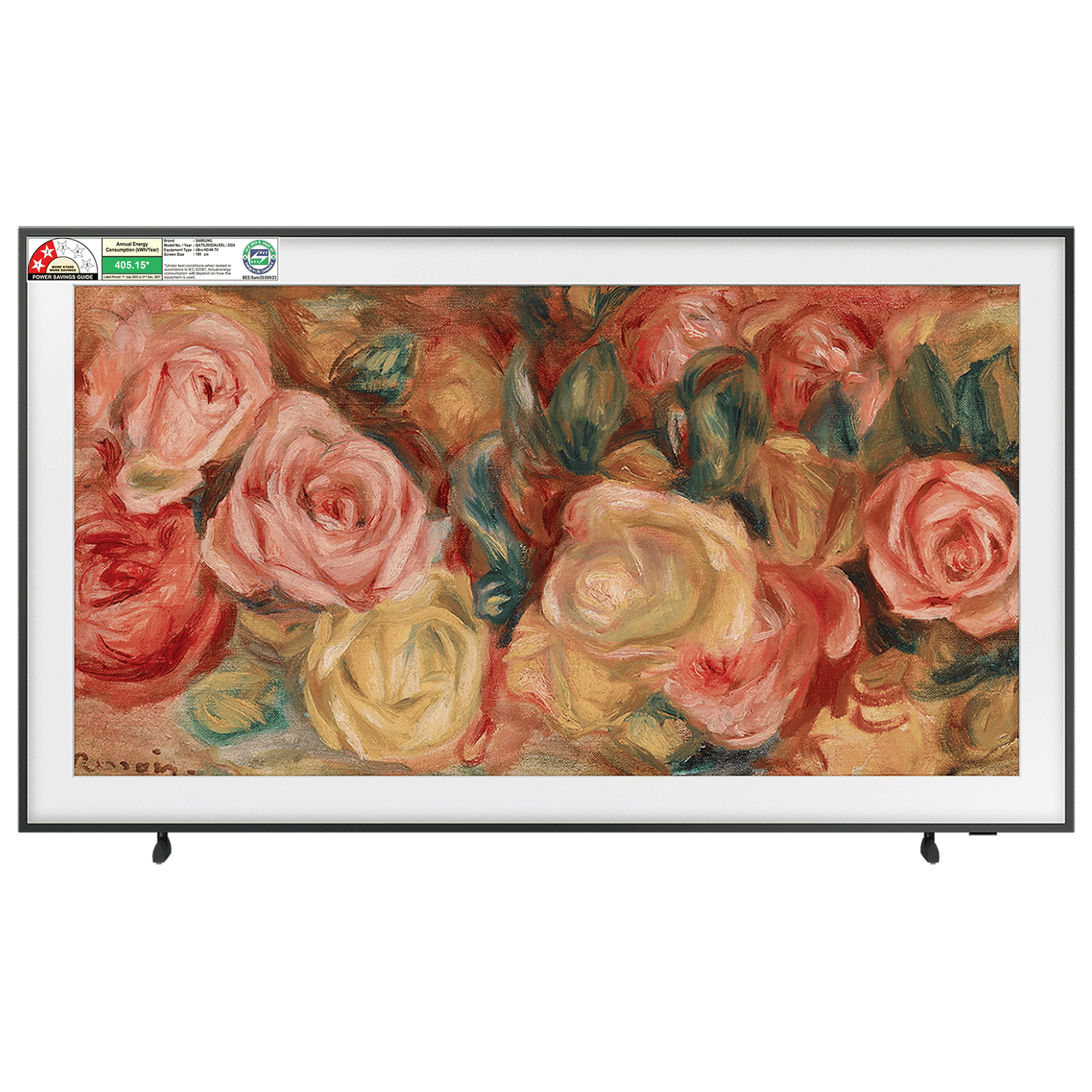 SAMSUNG LS03D 190.5 cm (75 inch) 4K Ultra Smart HD QLED Smart Tizen TV with Dolby Audio Technology (2024 model)_1