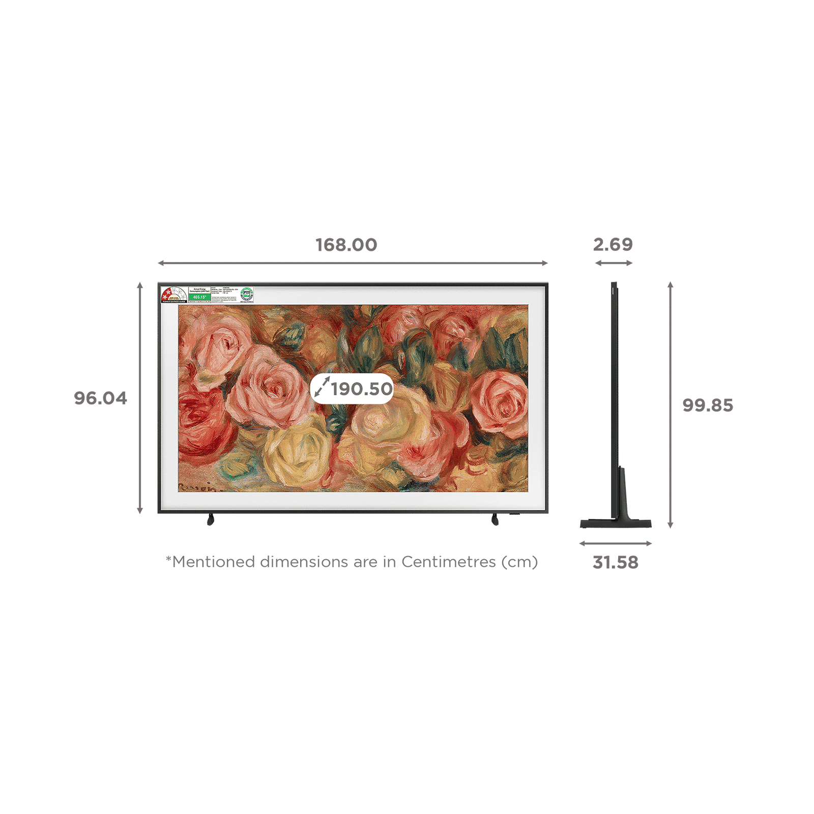 SAMSUNG LS03D 190.5 cm (75 inch) 4K Ultra Smart HD QLED Smart Tizen TV with Dolby Audio Technology (2024 model)_2