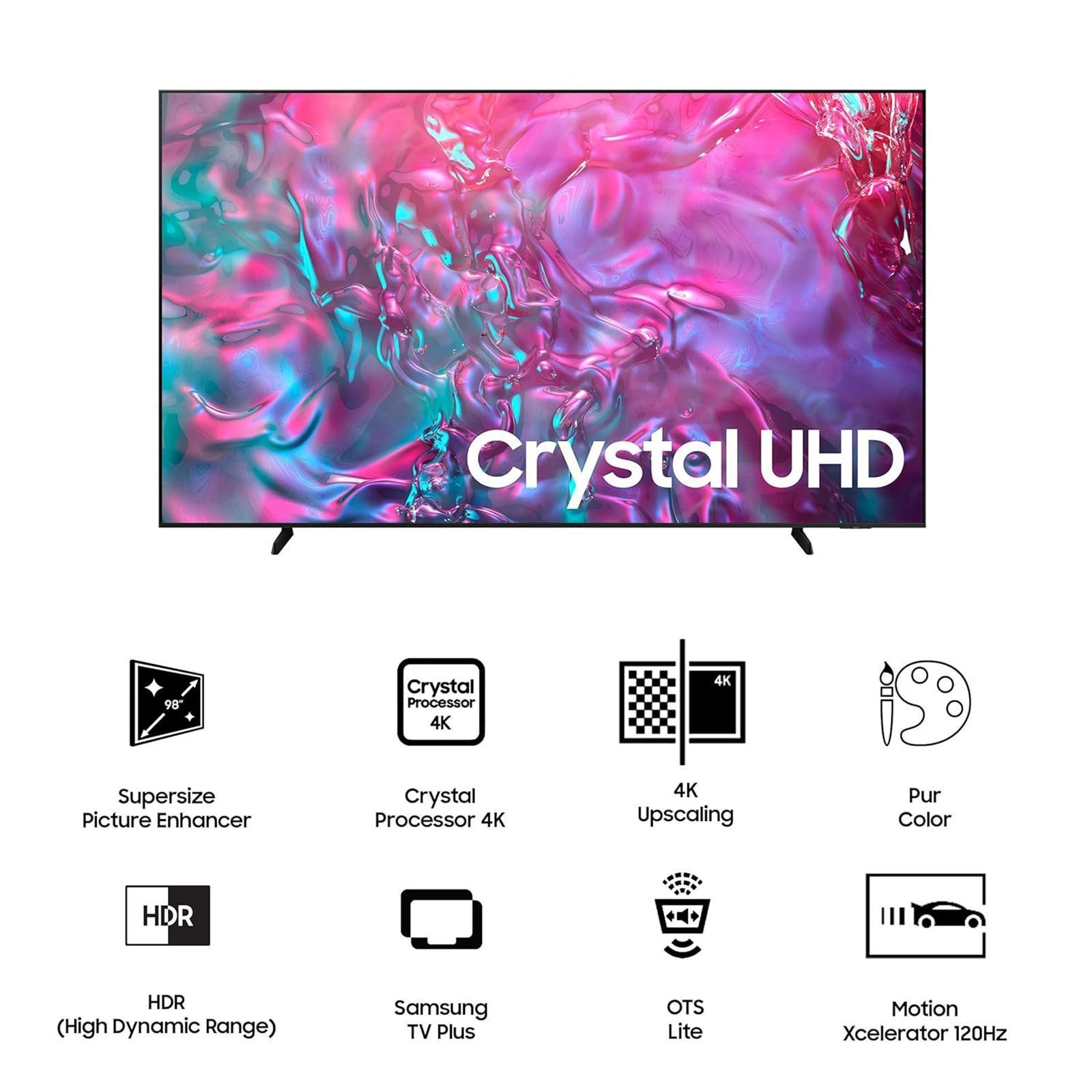 SAMSUNG DU9000 248.9 cm (98 inch) 4K Ultra HD LED Smart Tizen TV with 4K Upscaling (2024 model)_16