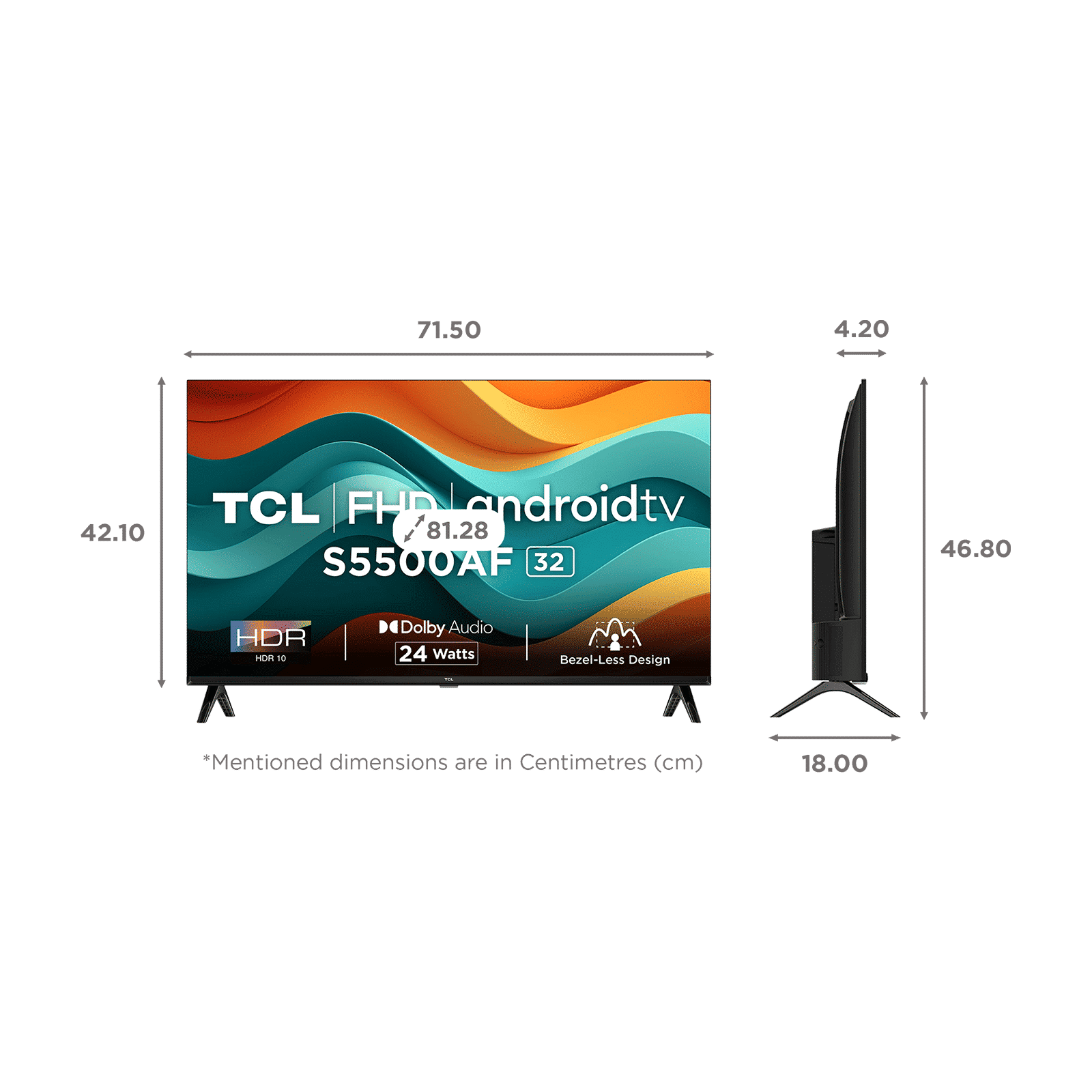 TCL S5500AF 81.28 cm (32 inch) Full HD LED Smart Android TV with Built- in Google Assistant (2024 model)_2