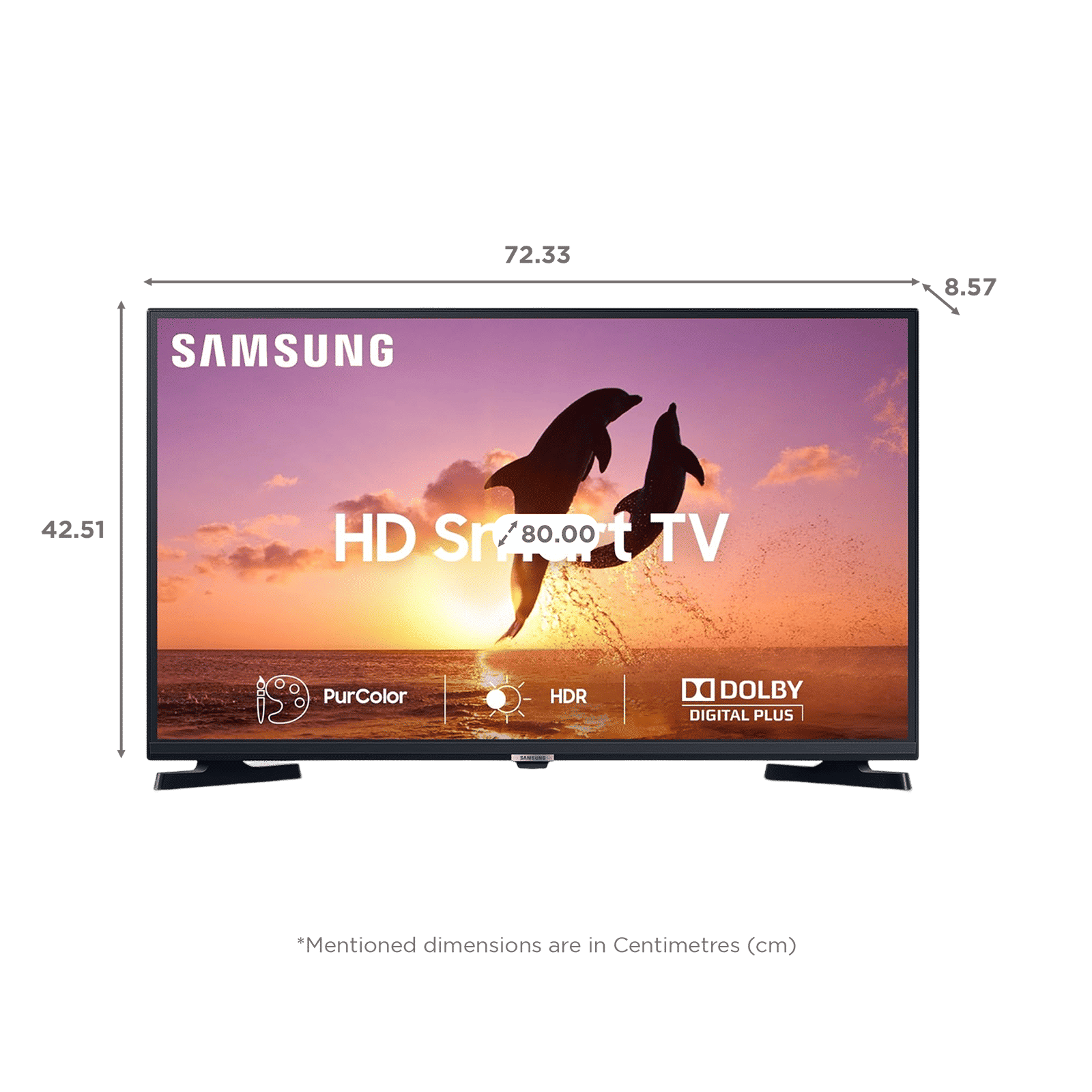 SAMSUNG T4380A Series 80 cm (32 inch) HD Ready LED Smart Tizen TV with PurColor (2022 model)_2