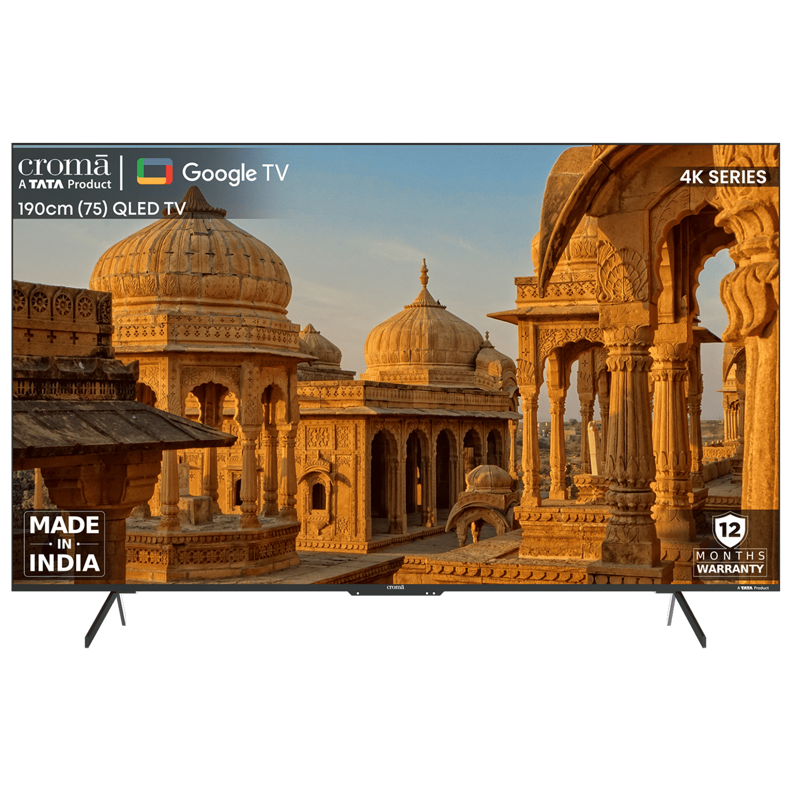 Croma 190 cm (75 inch) QLED 4K Ultra HD Google TV with Dolby Vision & Dolby Atmos Croma 190 cm (75 inch) QLED 4K Ultra HD Google TV with Dolby Vision & Dolby Atmos_1