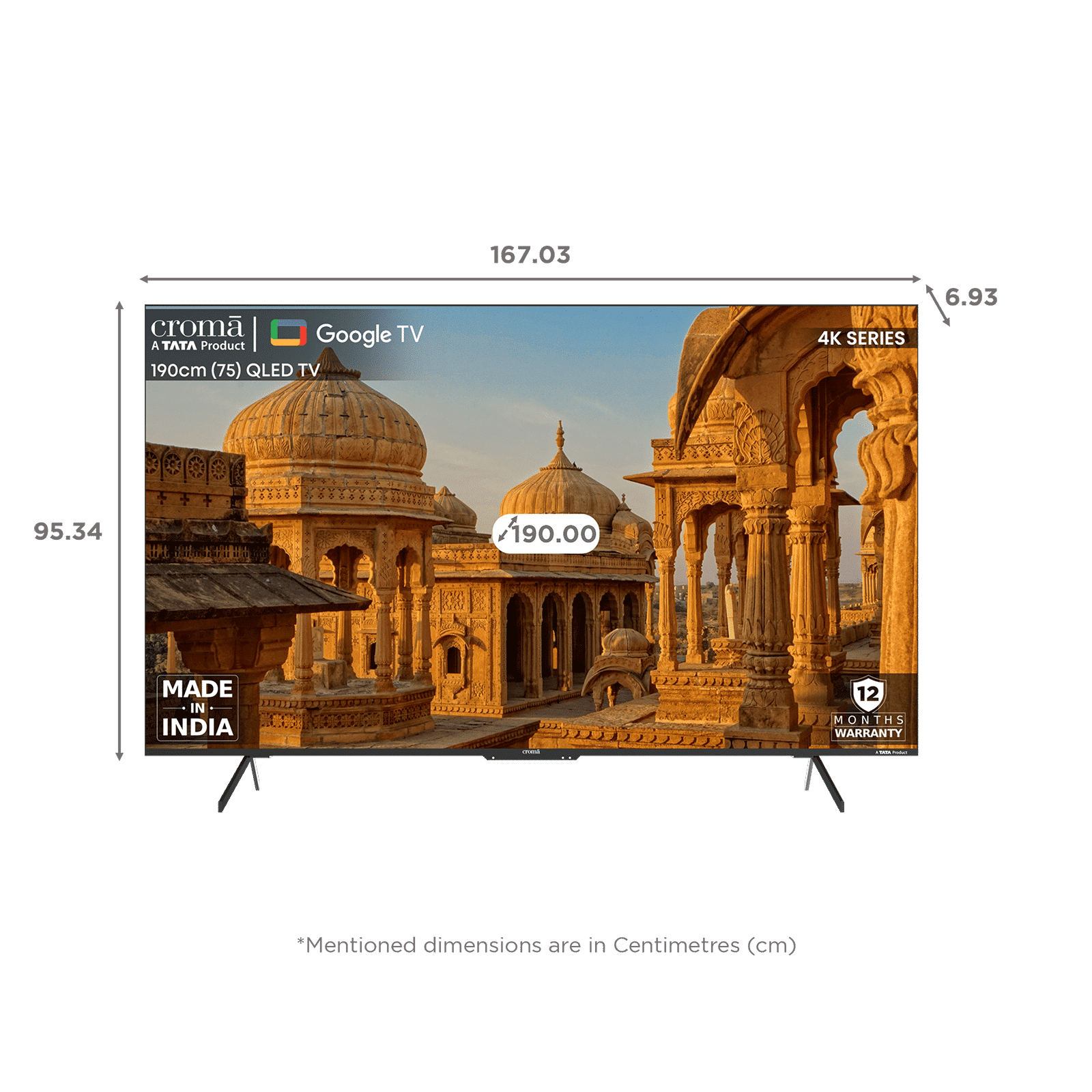 Croma 190 cm (75 inch) QLED 4K Ultra HD Google TV with Dolby Vision & Dolby Atmos Croma 190 cm (75 inch) QLED 4K Ultra HD Google TV with Dolby Vision & Dolby Atmos_2