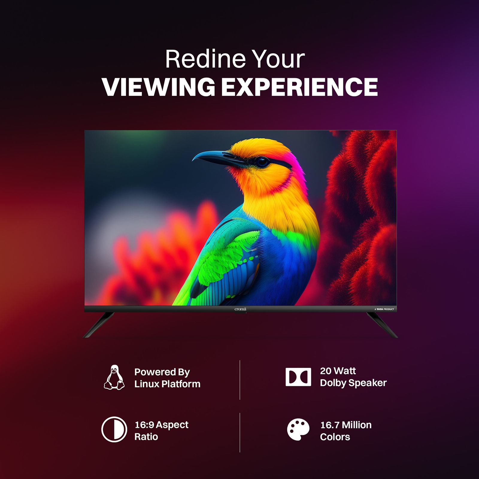 Croma 80 cm (32 inch) HD Ready LED Smart Linux TV with Dolby Audio_11