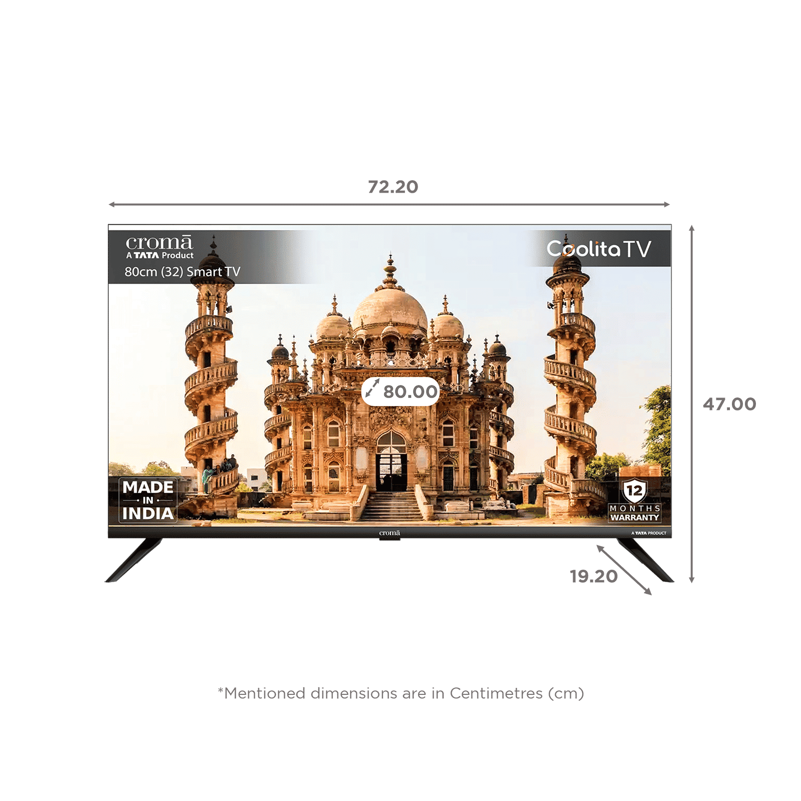 Croma 80 cm (32 inch) HD Ready LED Smart Linux TV with Dolby Audio_2