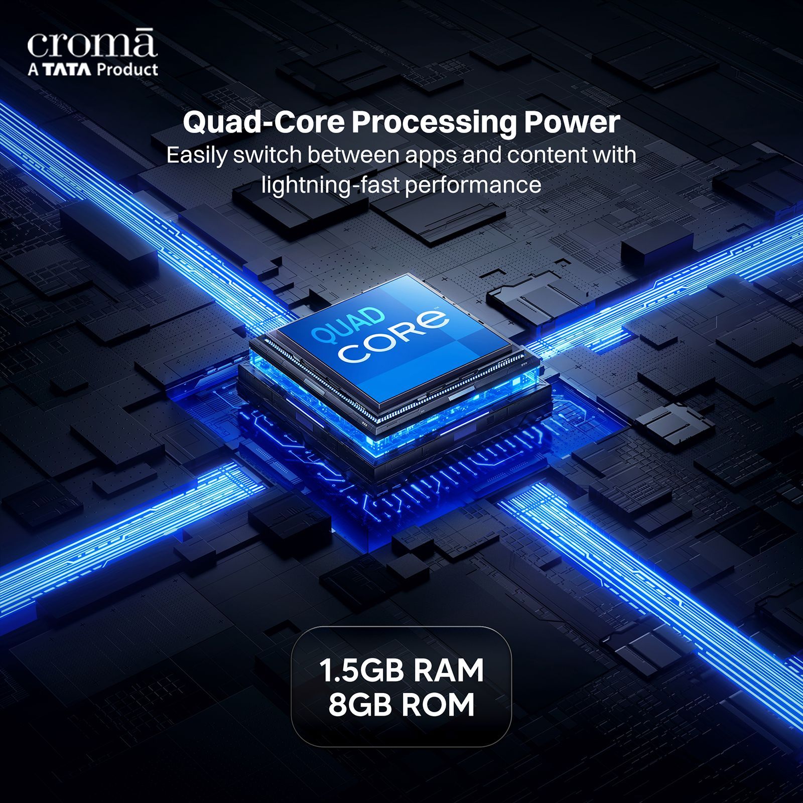 Croma 80 cm (32 inch) HD Ready QLED Smart Google TV with Dolby Audio_10