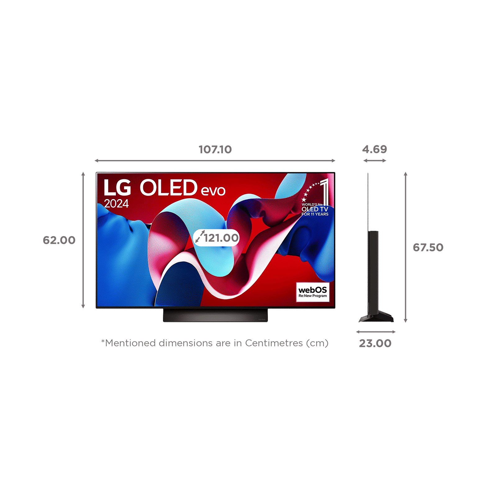 LG evo AI C4 121 cm (48 inch) OLED 4K Ultra HD Smart WebOS TV with Dolby Vision and Atmos (2025 model) LG evo AI C4 121 cm (48 inch) OLED 4K Ultra HD Smart WebOS TV with Dolby Vision and Atmos (2025 model)_2