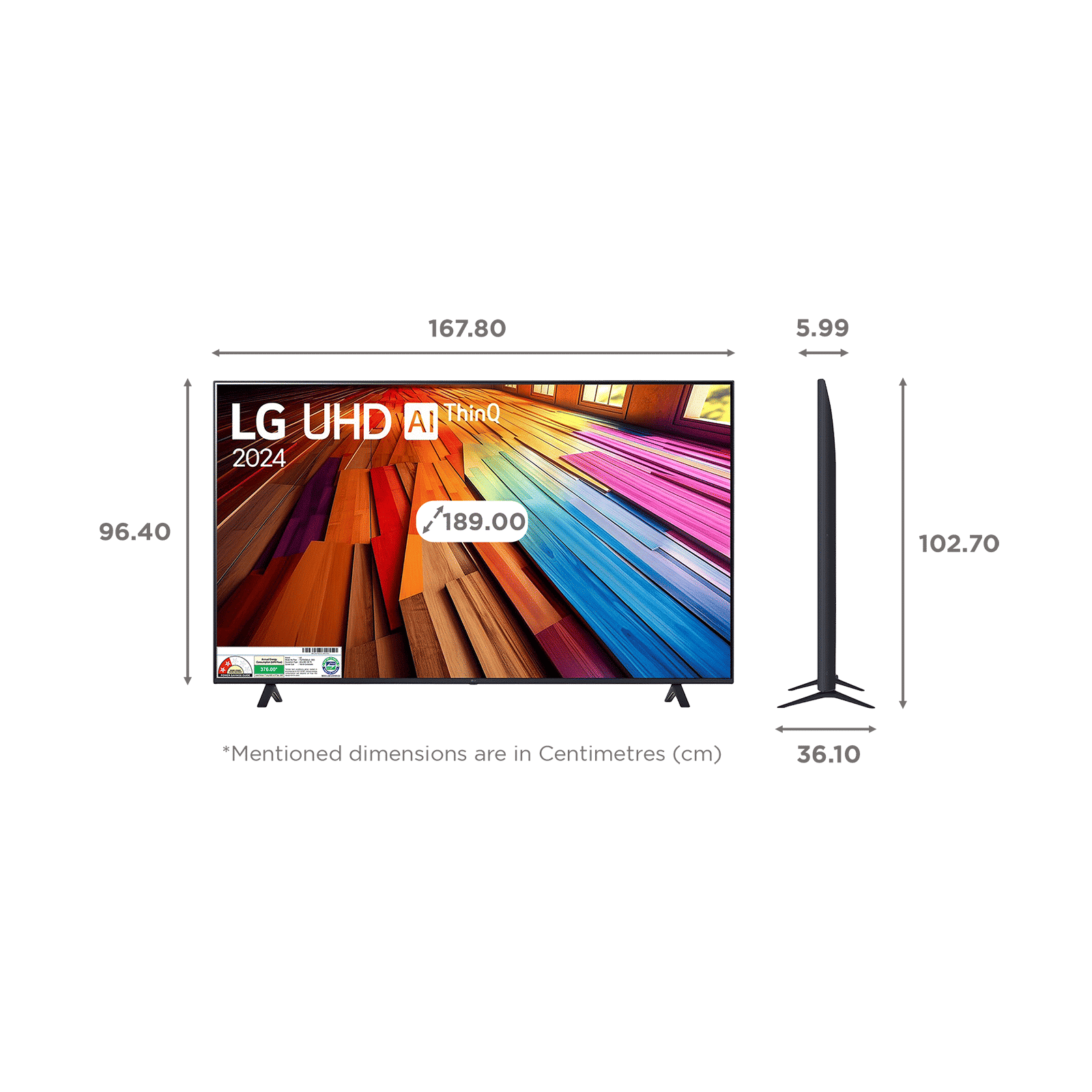 LG AI UT80 190.5 cm (75 inch) 4K Ultra HD LED Smart WebOS TV with Filmmaker Mode (2025 model)_2