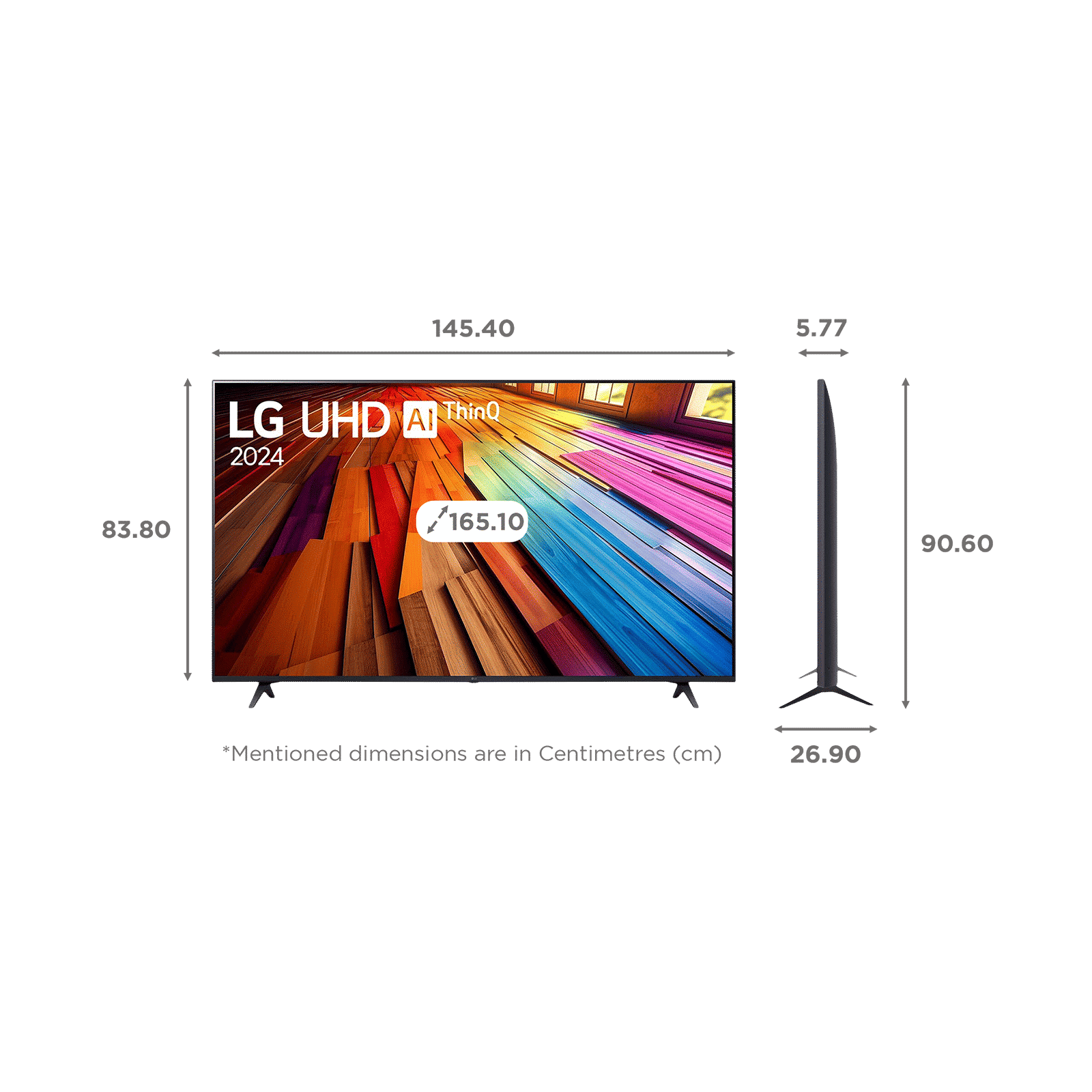 LG AI UT80 165.1 cm (65 inch) 4K Ultra HD LED Smart WebOS TV with Filmmaker Mode (2025 model)_2